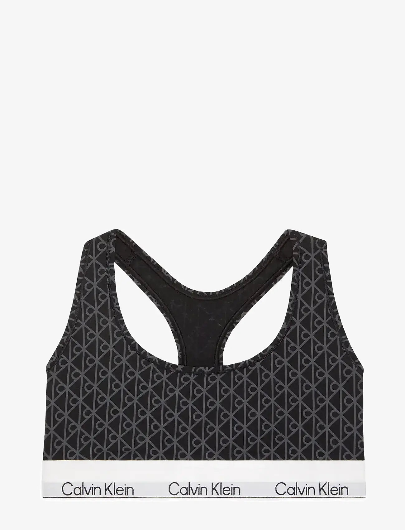 Calvin Klein - UNLINED BRALETTE - bralette - seamless emblem+black/ashford gray - 1