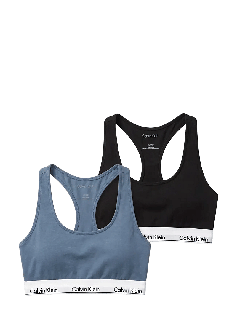 Calvin Klein - BRALETTE 2PK - bralette - black blue tulip - 1