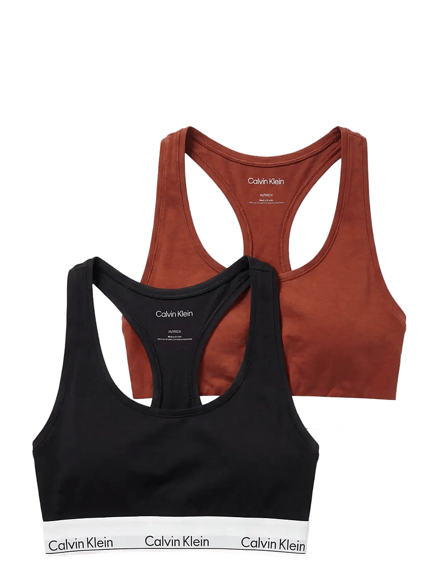 Calvin Klein - BRALETTE 2PK - bralette - black chili oil - 1