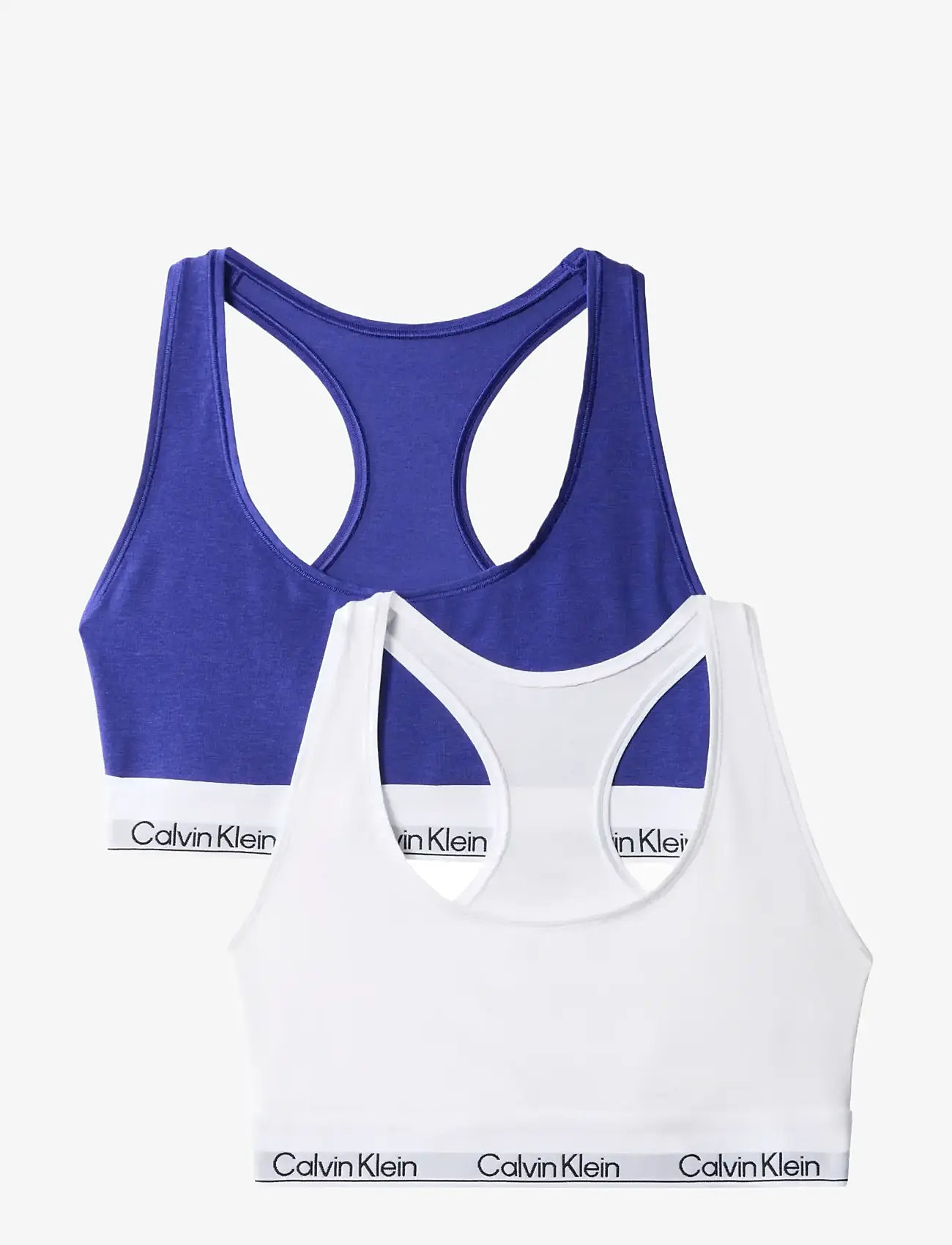 Calvin Klein - BRALETTE 2PK - bralette - white blue river fog - 1