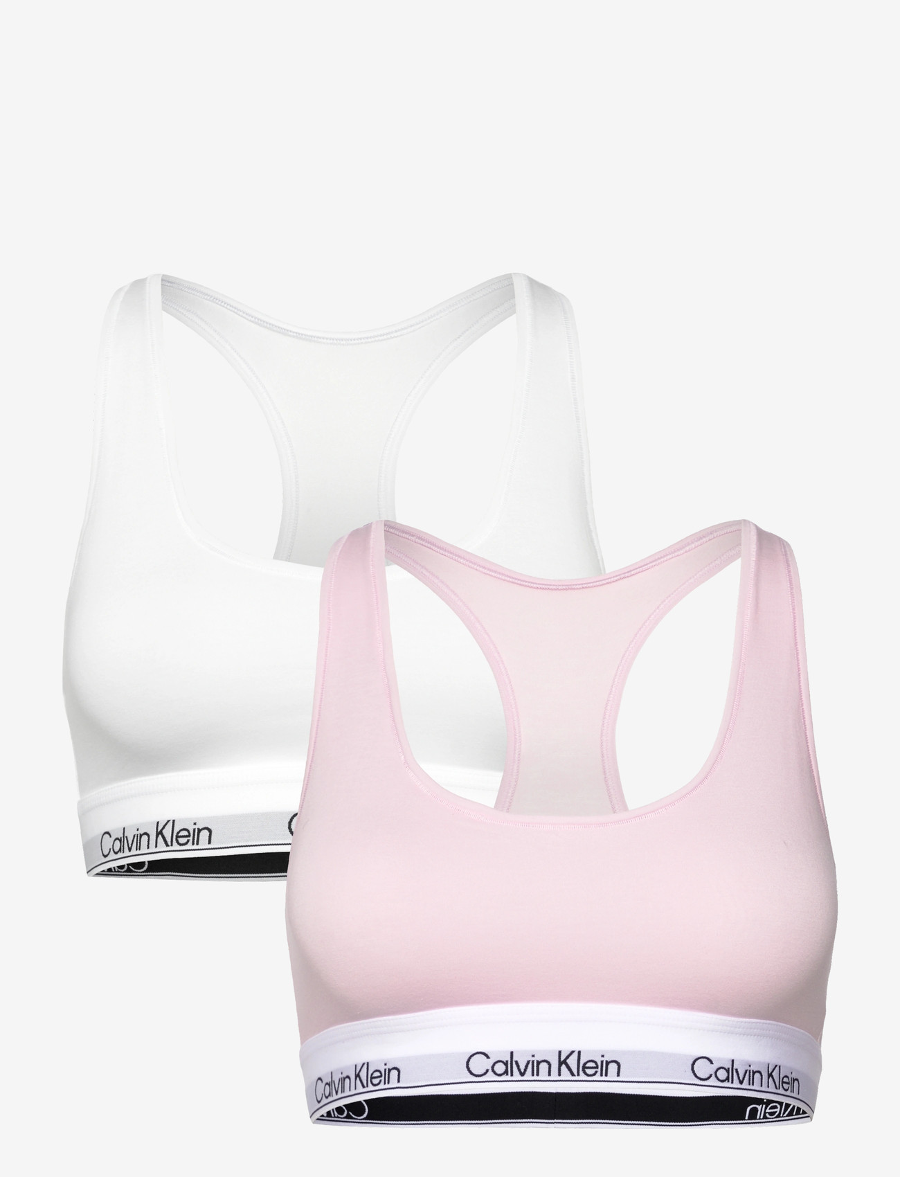 Calvin Klein - BRALETTE 2PK - rinnahoidja - white cradle pink - 1