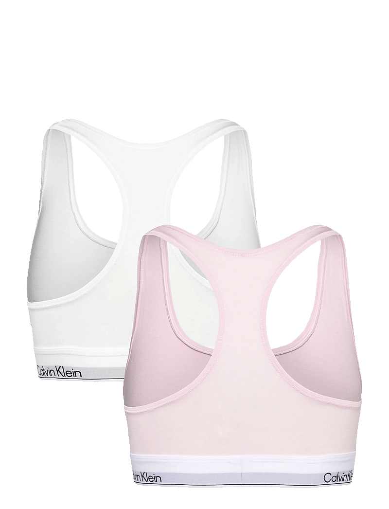 Calvin Klein - BRALETTE 2PK - rinnahoidja - white cradle pink - 5