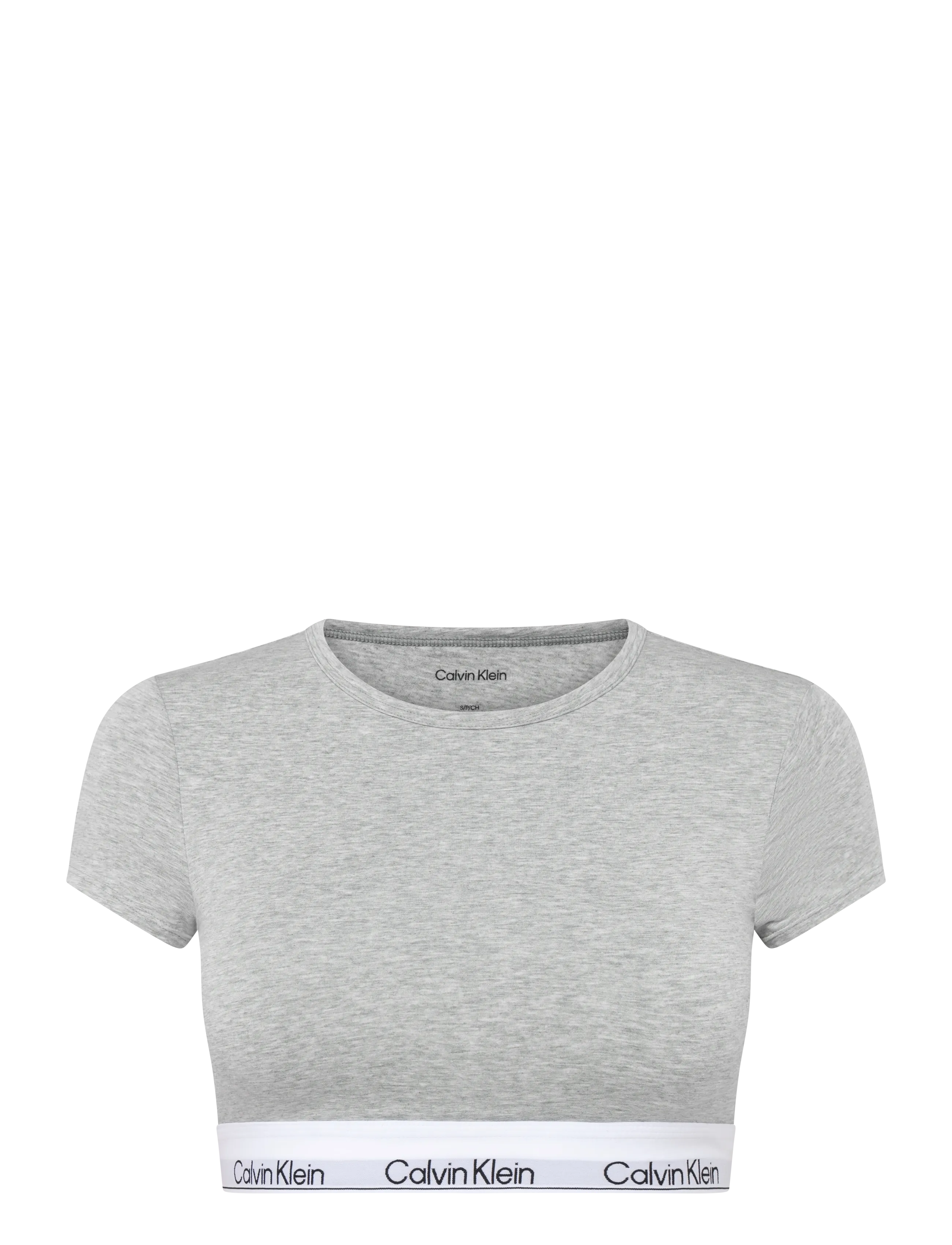 CALVIN KLEIN T-Shirt Bralette Grau - S - Damen