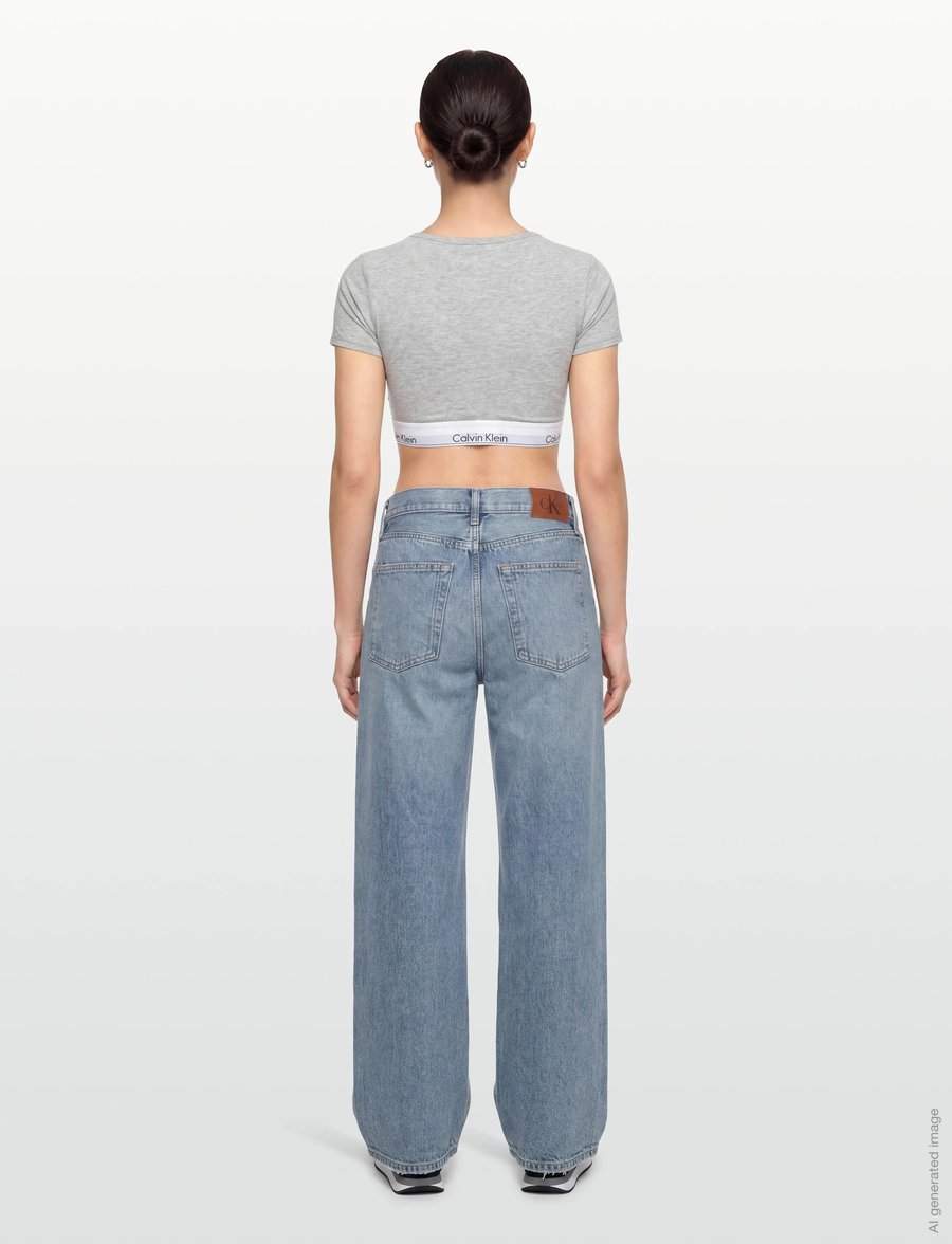 Calvin Klein - T-SHIRT BRALETTE - bralette - grey heather - 5