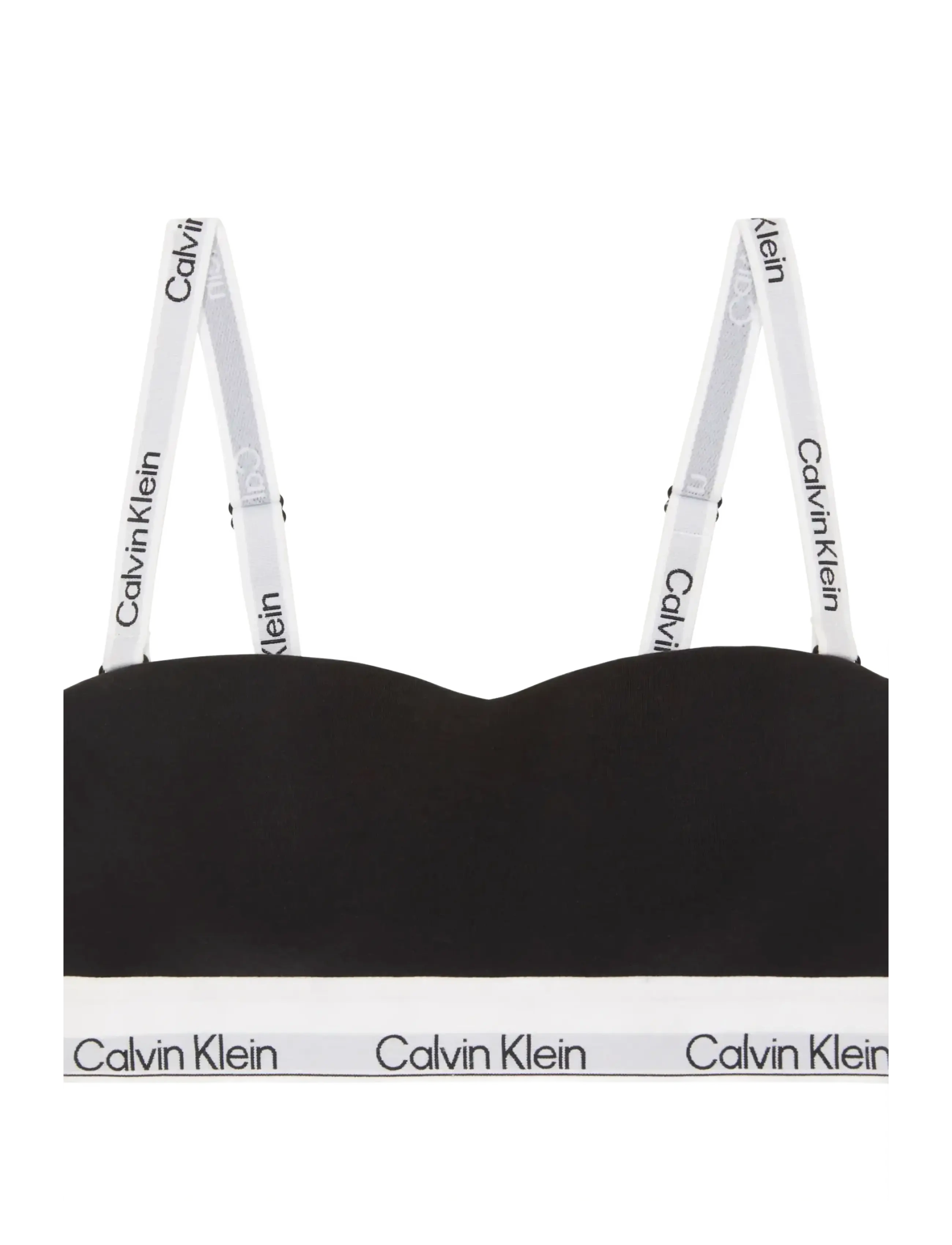 LIGHTLY LINED BANDEAU - BLACK