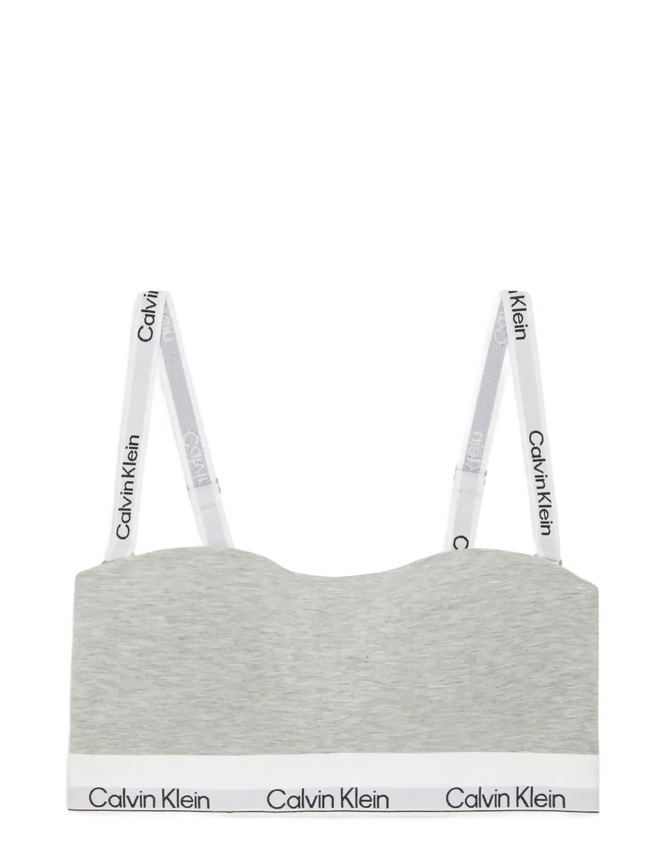 CALVIN KLEIN Lightly Lined Bandeau Grau - M - Damen