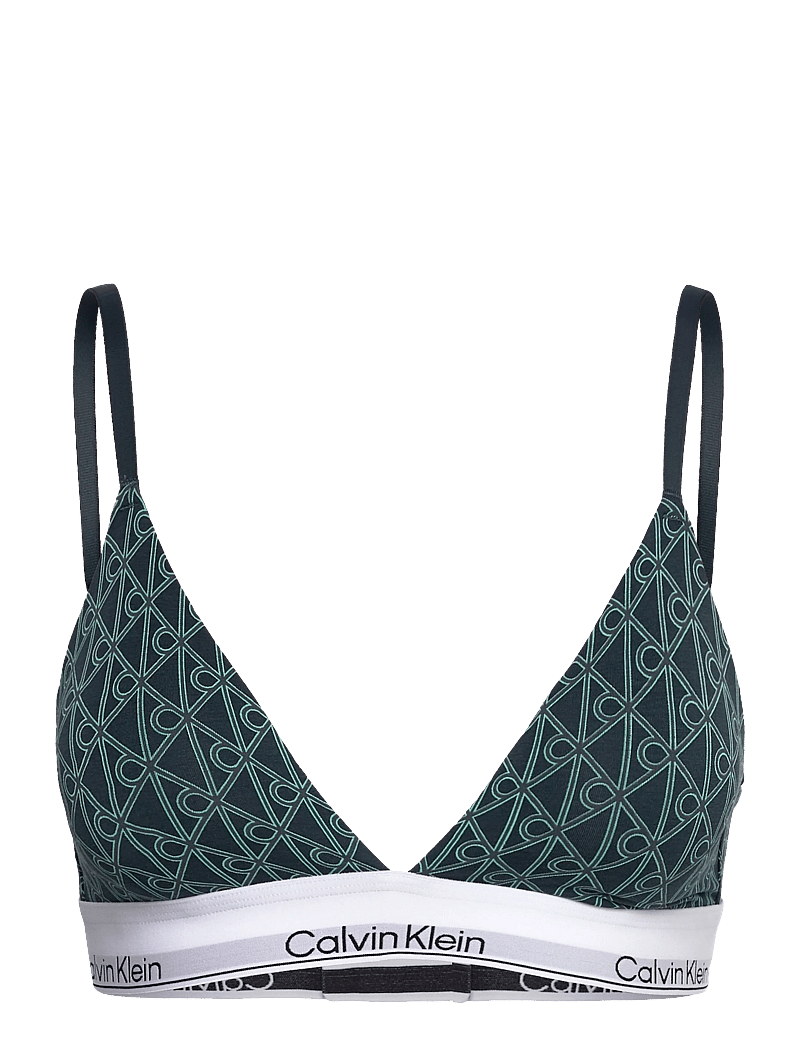 Calvin Klein - LIGHTLY LINED TRIANGLE - bralette - bijou modern emblem outline+stratif - 1