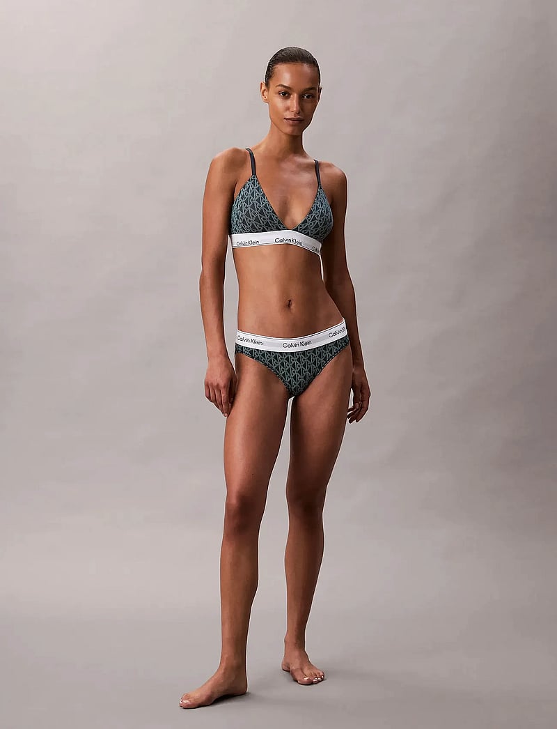 Calvin Klein - LIGHTLY LINED TRIANGLE - bralette - bijou modern emblem outline+stratif - 0