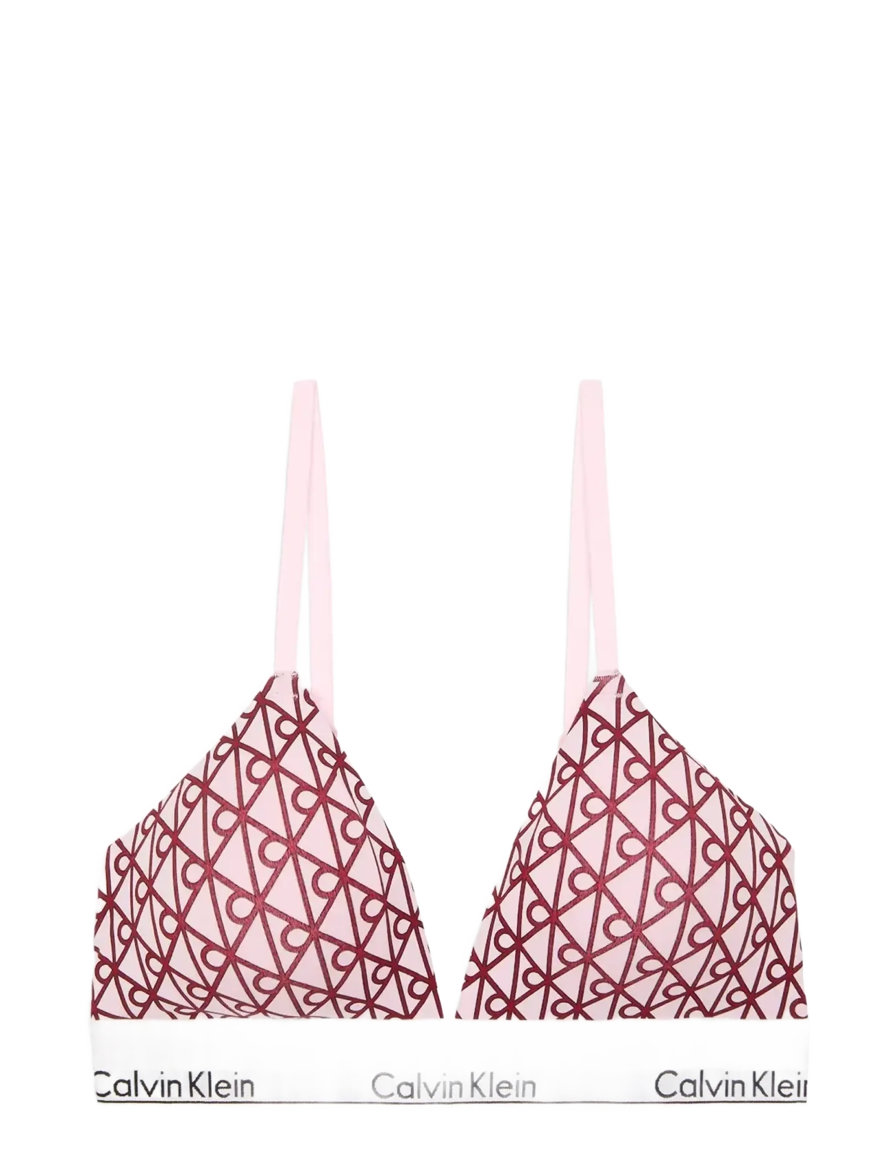 Calvin Klein LIGHTLY LINED TRIANGLE - Unterwäsche - BIJOU MODERN EMBLEM OUTLINE+SPRING / pink/rose