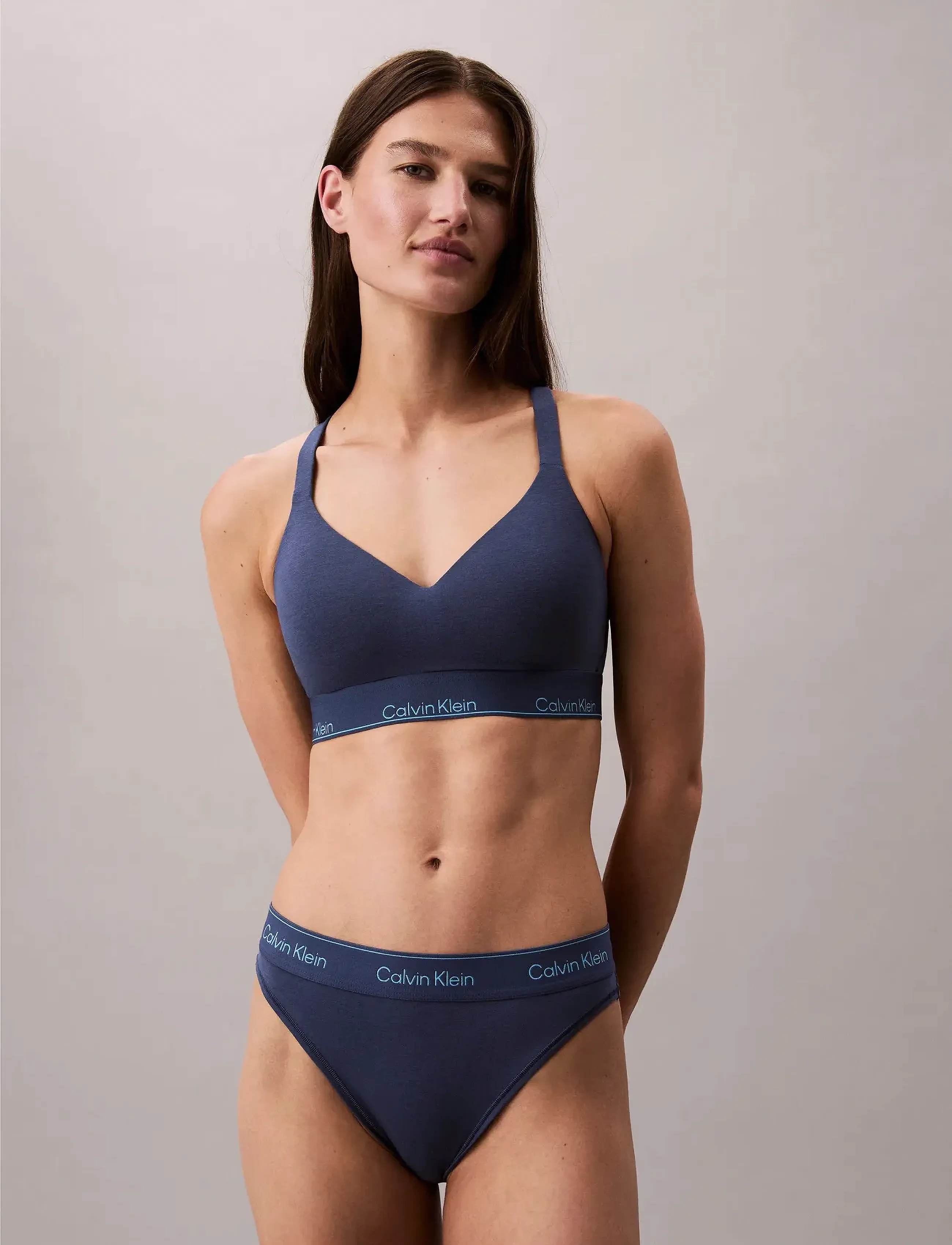 Calvin Klein Lift Bralette, Kvinder, Løfte Bralette, Blå, Str: XS