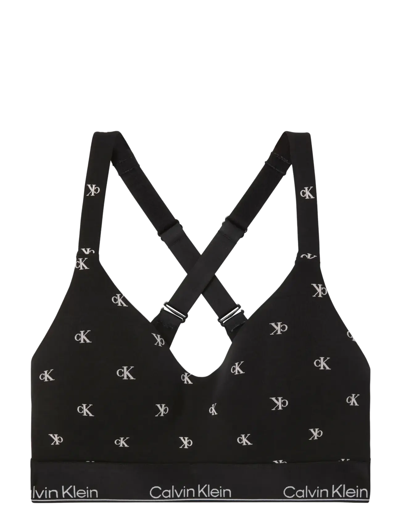 Calvin Klein LIFT BRALETTE - Apakšveļa - DIAMOND LOGO BLACK / black