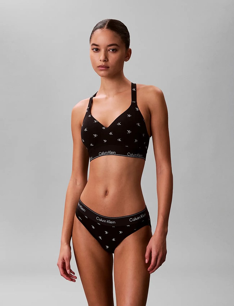 Calvin Klein - LIFT BRALETTE - bralette - diamond logo black - 3