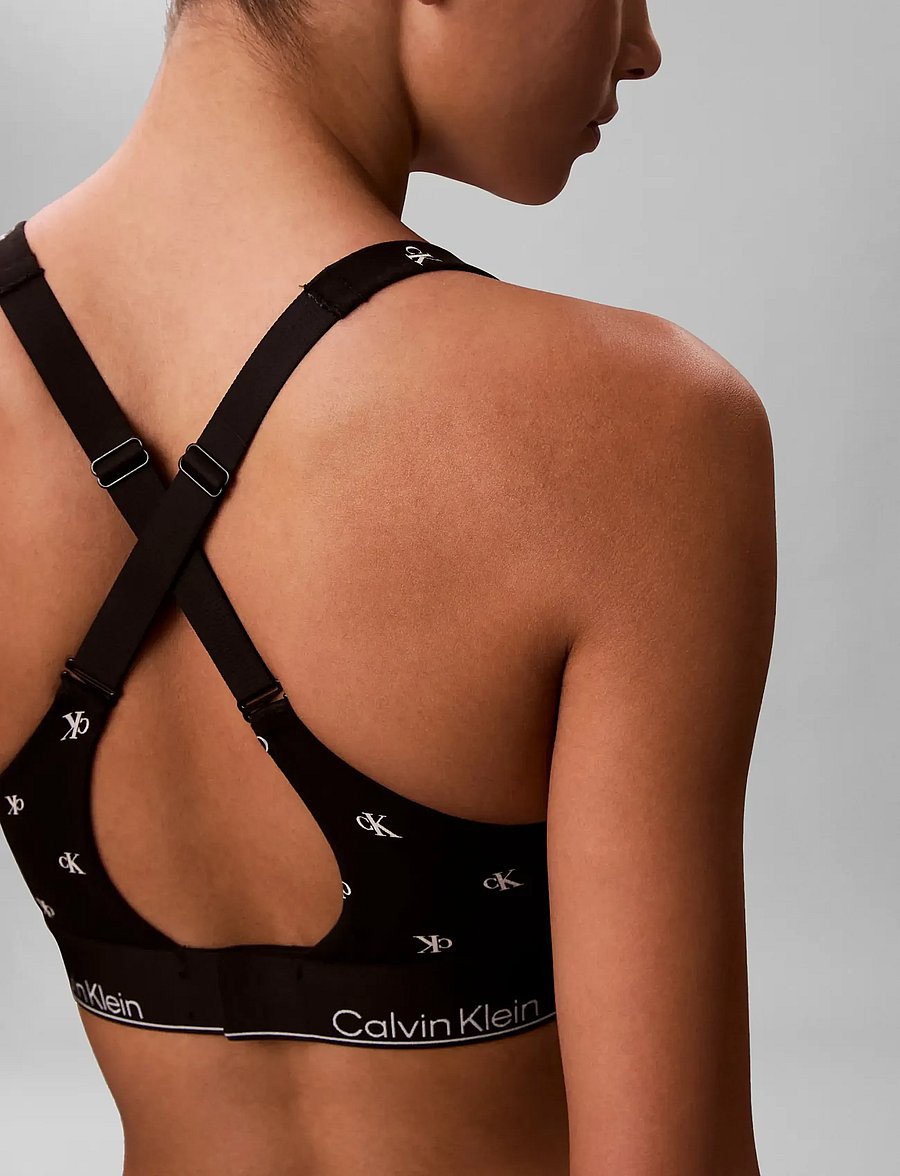 Calvin Klein - LIFT BRALETTE - bralette - diamond logo black - 4