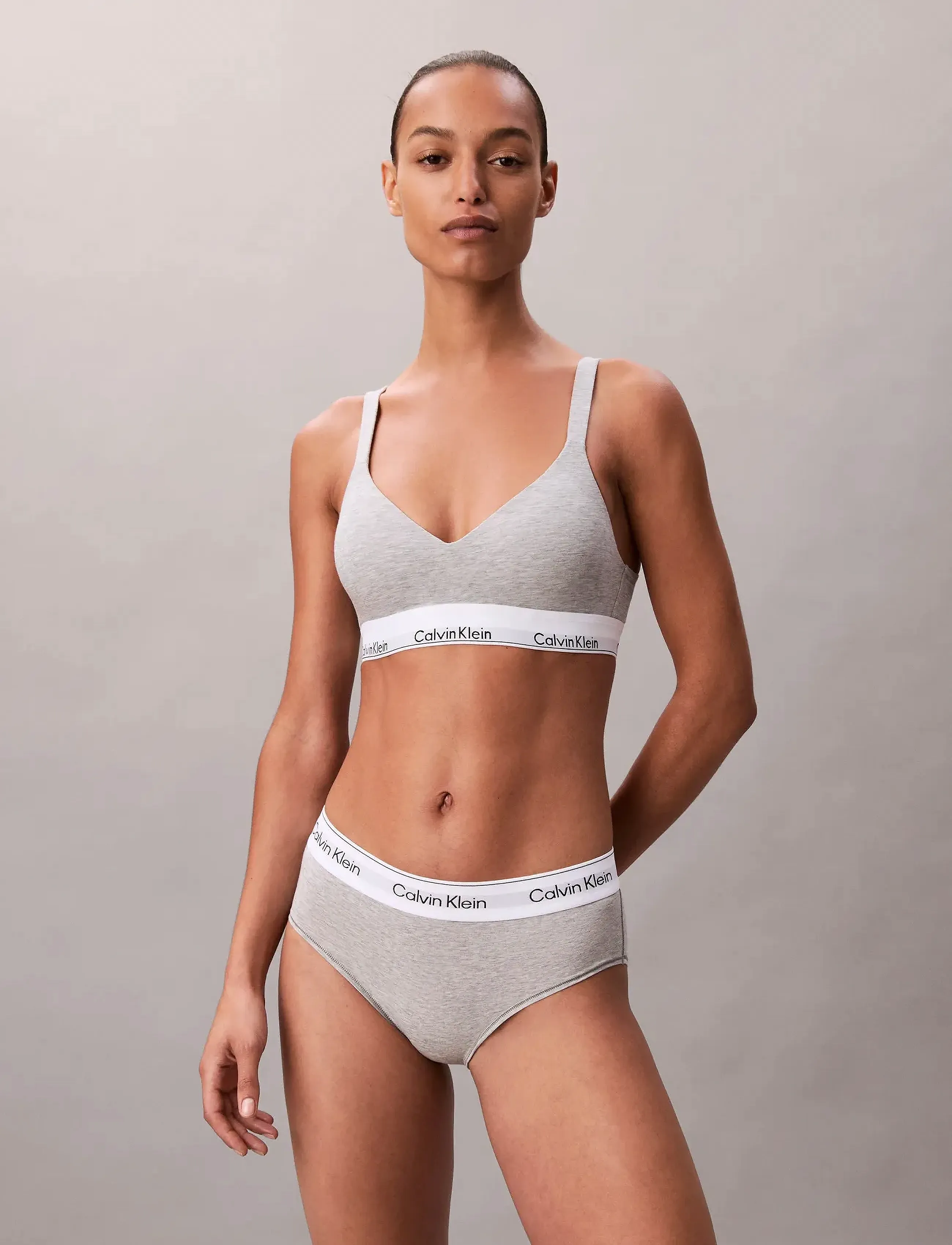 Calvin Klein - LIFT BRALETTE - bløde bh'er - grey heather - 2