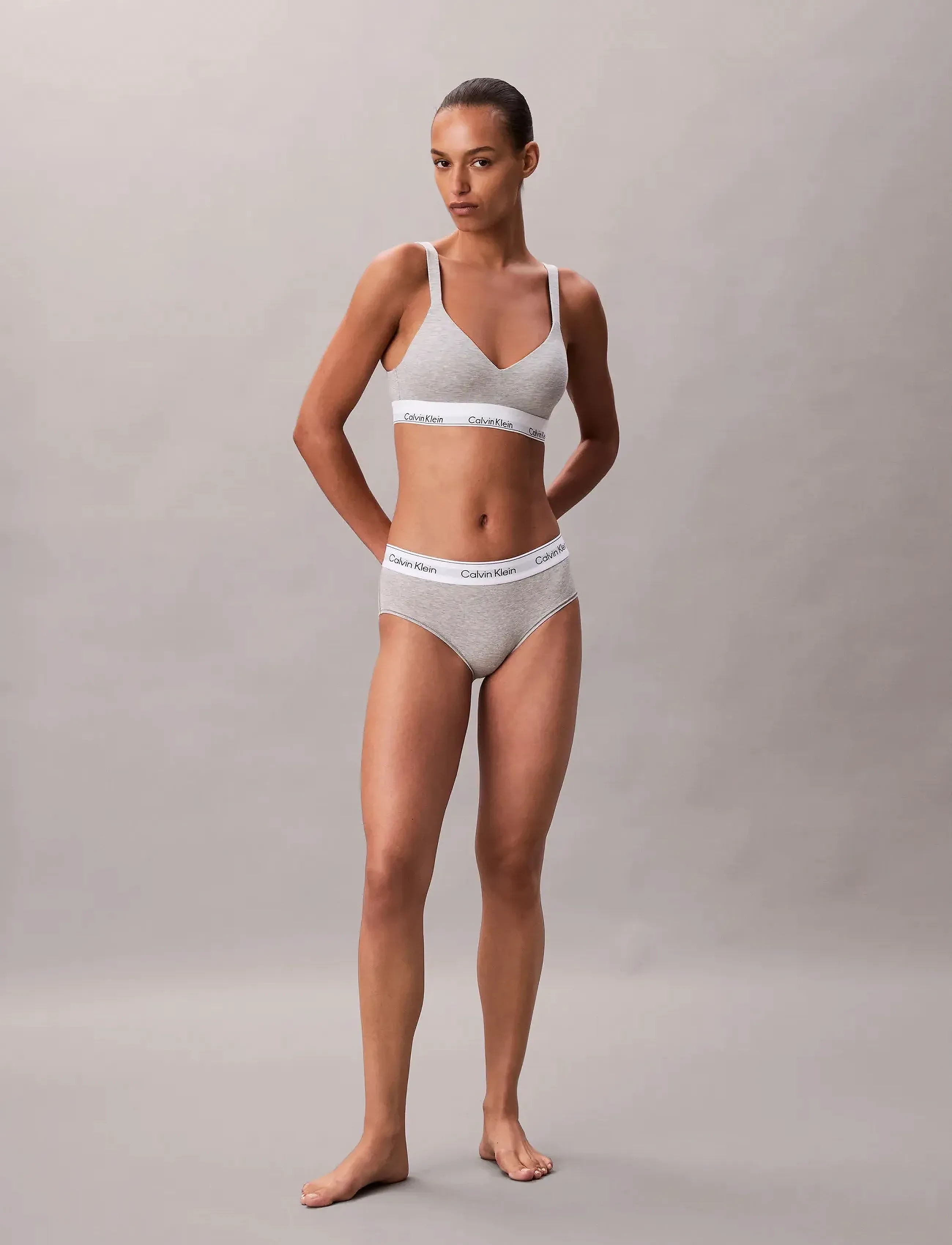 Calvin Klein - LIFT BRALETTE - bløde bh'er - grey heather - 3