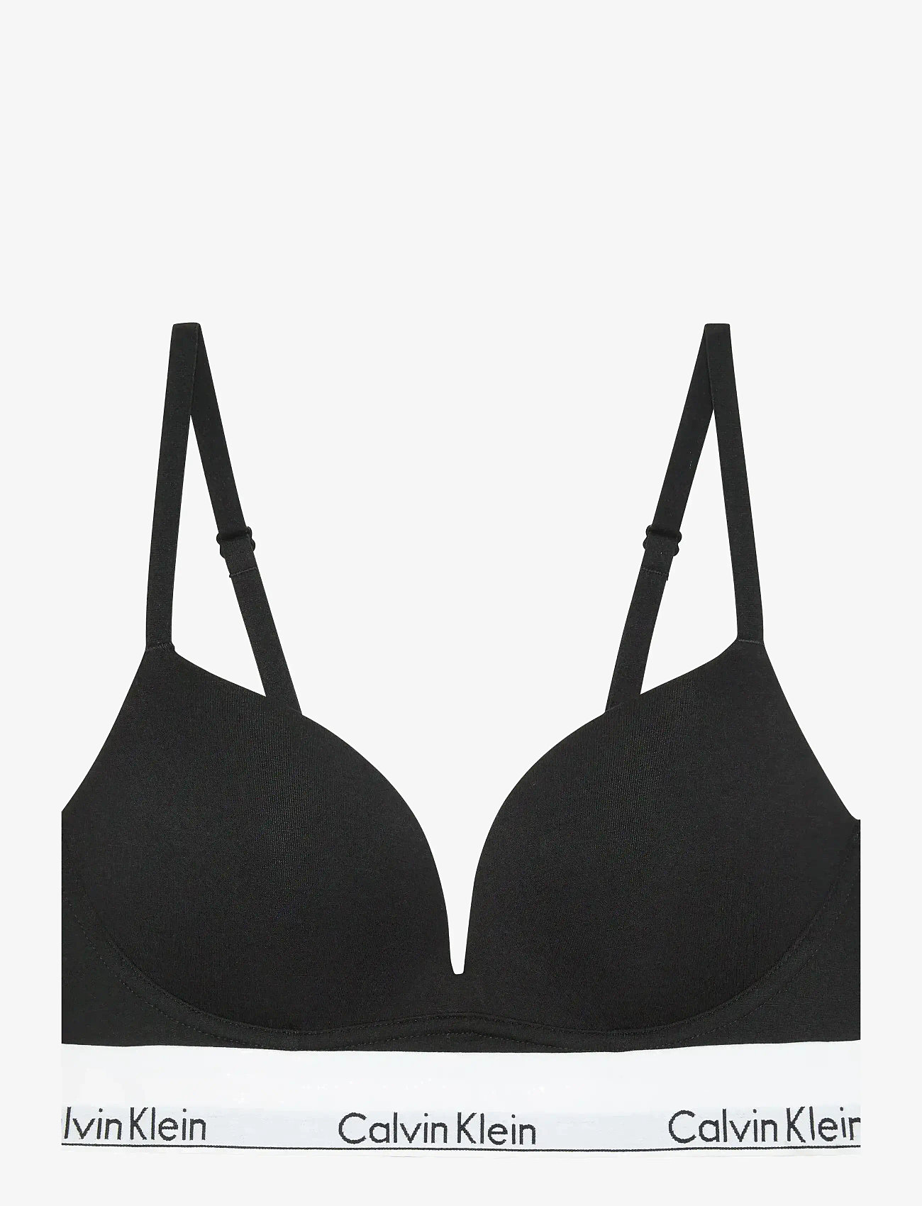 Calvin Klein - PUSH UP PLUNGE - bygellösa bh:ar - black - 1