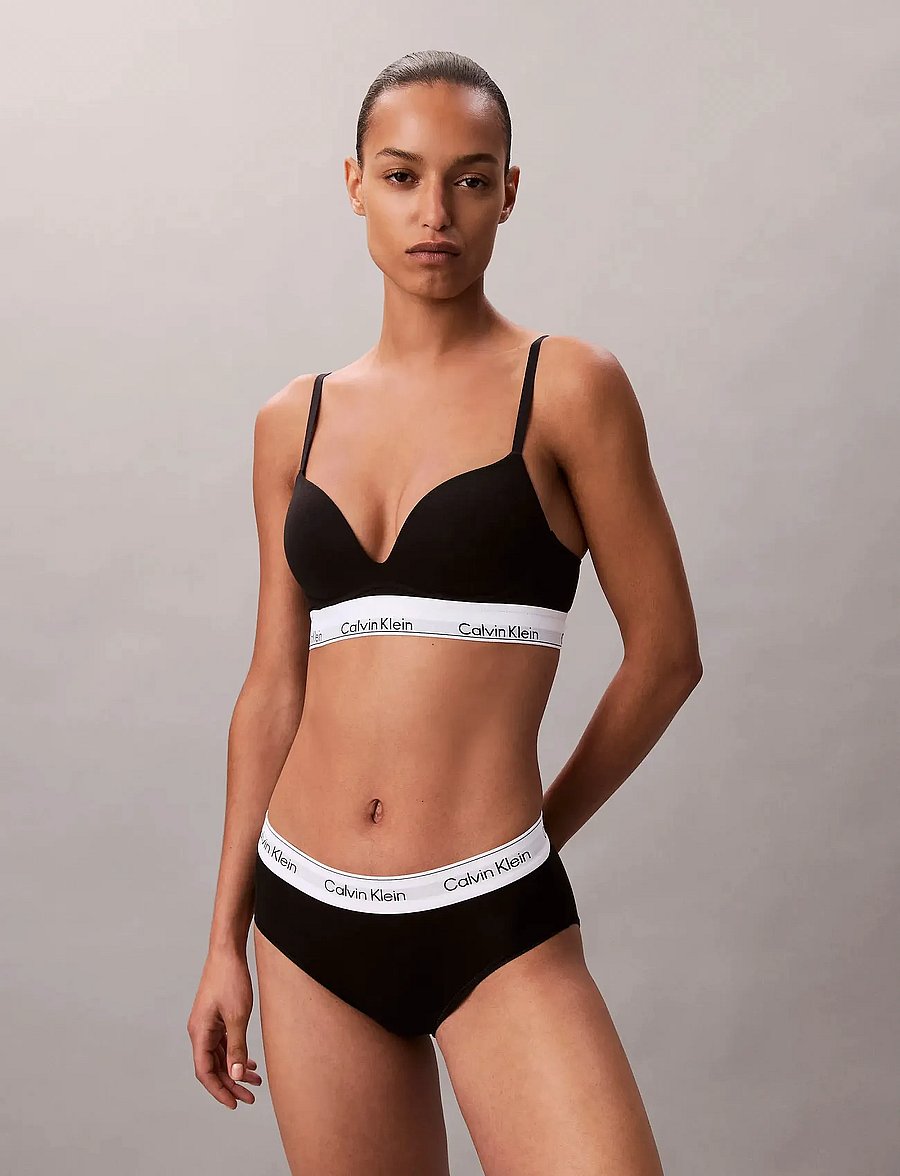 Calvin Klein - PUSH UP PLUNGE - bügellose bhs - black - 3