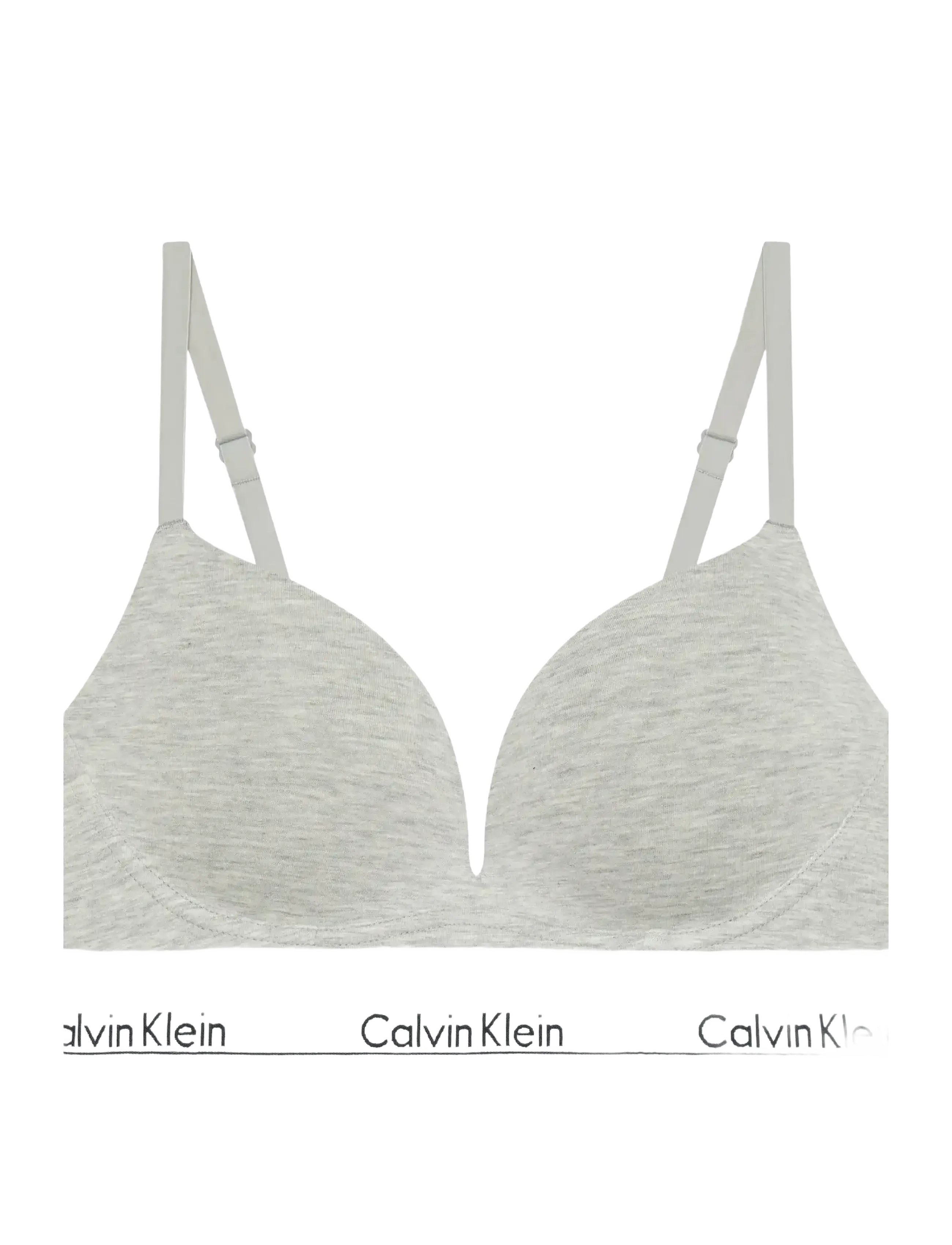 CALVIN KLEIN Push Up Plunge Grau - Ex75 - Damen