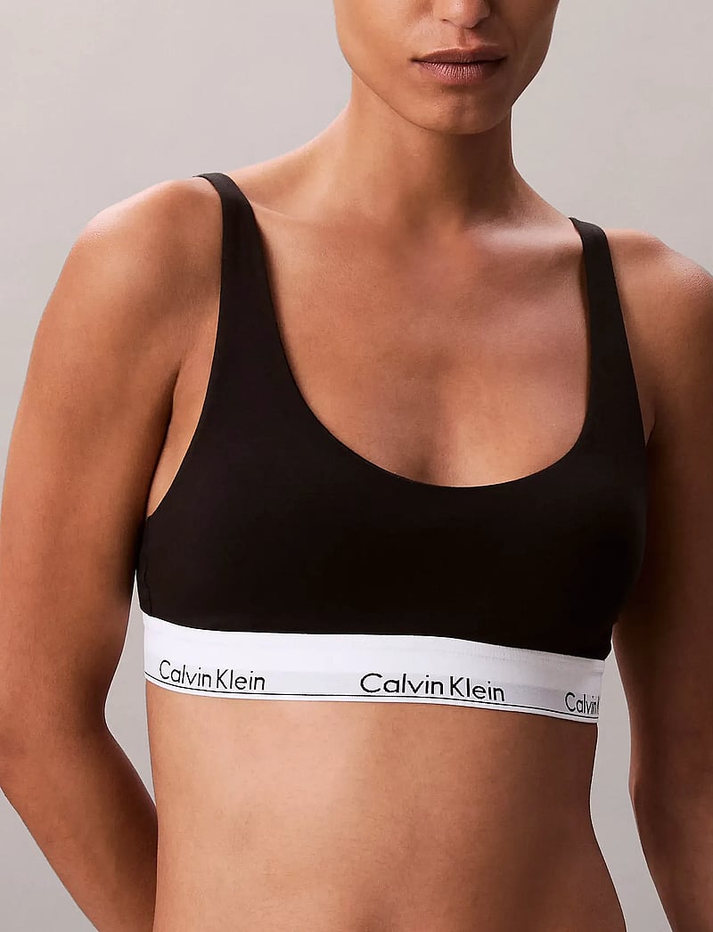 Calvin Klein - LIGHTLY LINED BRALETTE - tank top bras - black - 2