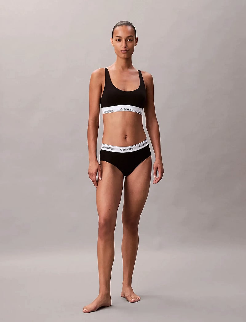 Calvin Klein - LIGHTLY LINED BRALETTE - tank top bras - black - 3