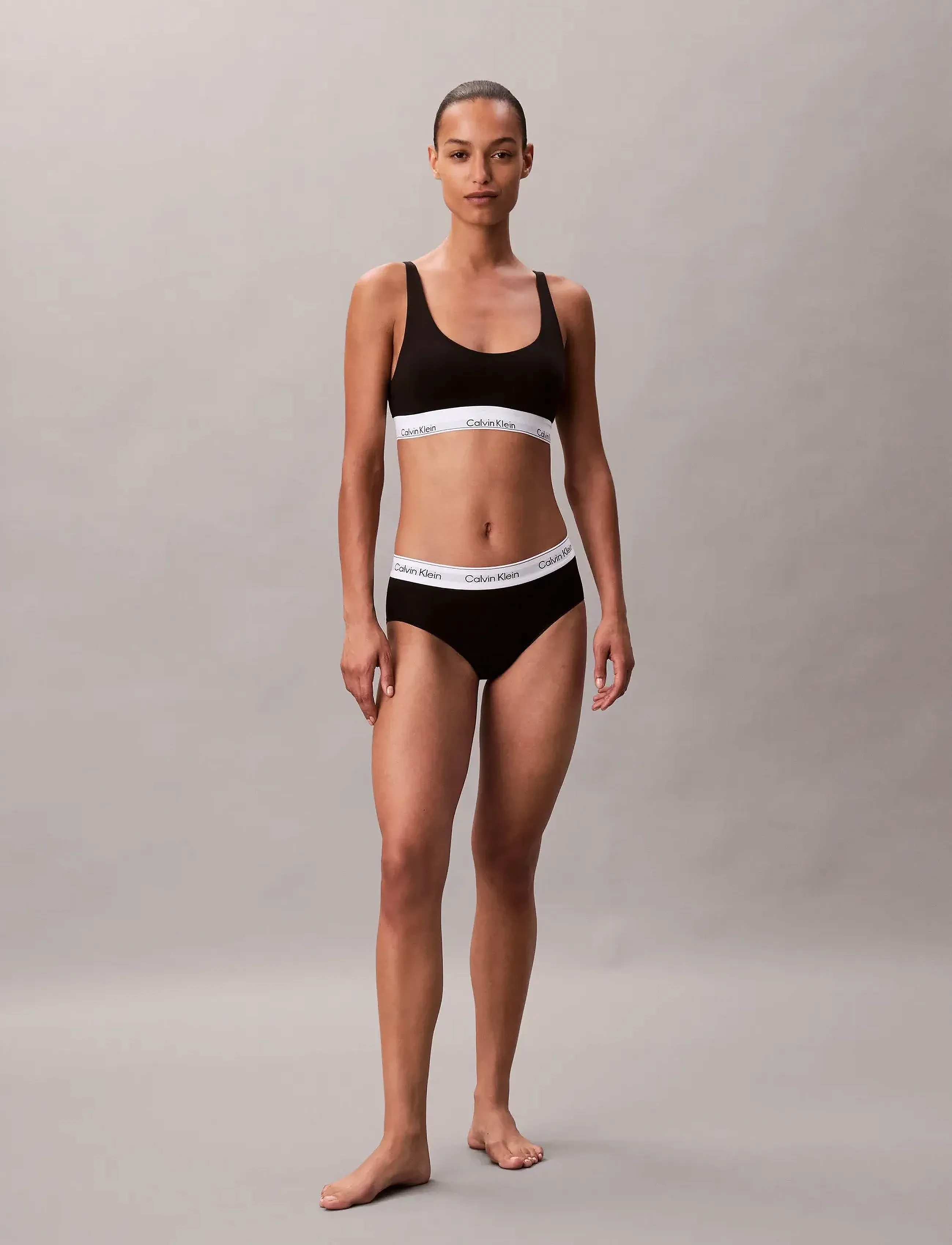 Calvin Klein - LIGHTLY LINED BRALETTE - tank-top-bhs - black - 3
