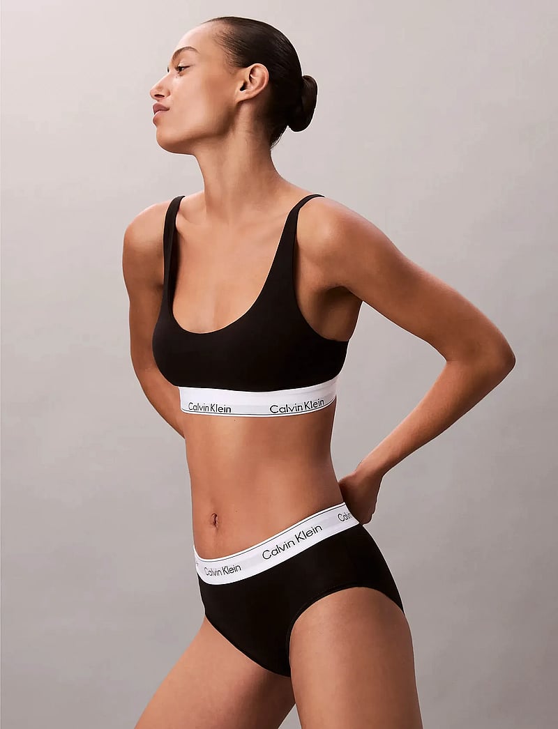Calvin Klein - LIGHTLY LINED BRALETTE - tank top bras - black - 4