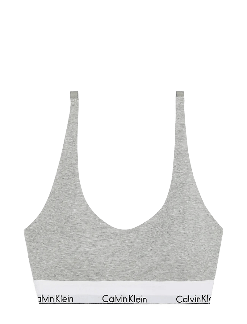 Calvin Klein - LIGHTLY LINED BRALETTE - tank top rinnahoidjad - grey heather - 0