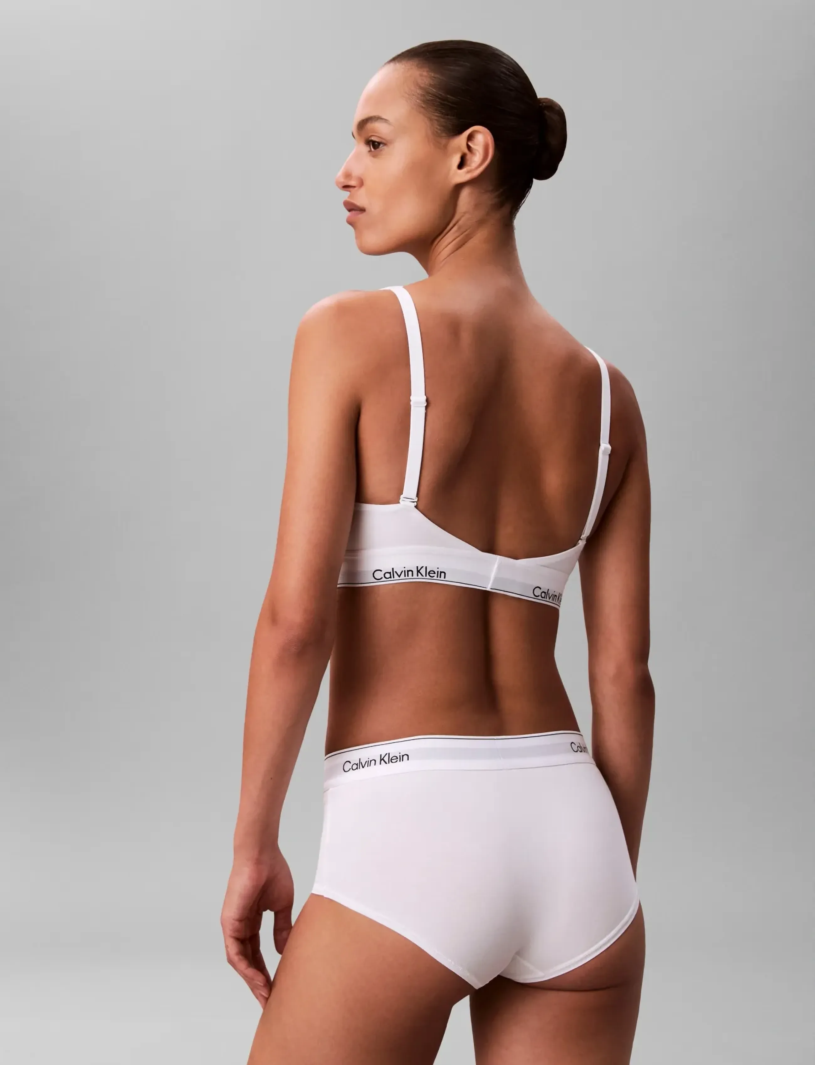 Calvin Klein - LIGHTLY LINED BRALETTE - braletki - white - 2