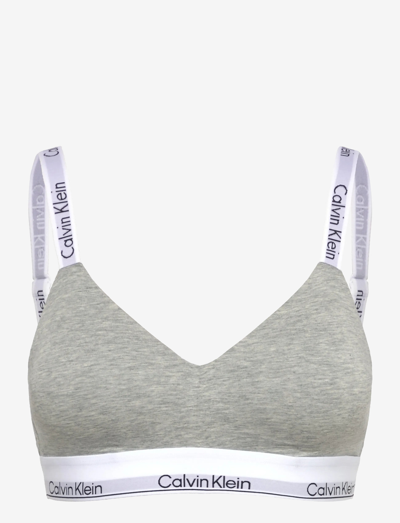 Calvin Klein - LGHTLY LINED BRALETTE - bralette - grey heather - 1