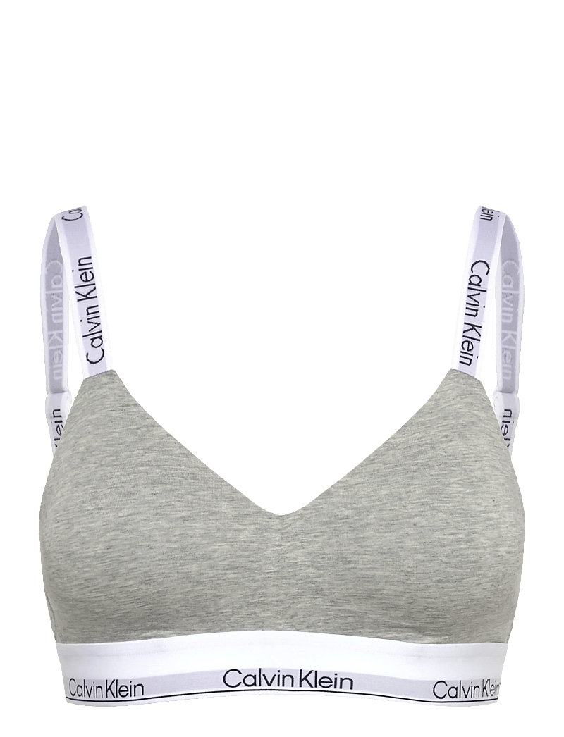Calvin Klein - LGHTLY LINED BRALETTE - bralette - grey heather - 1