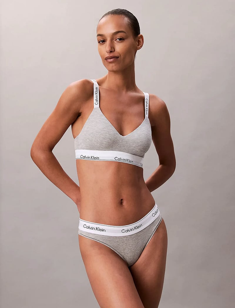 Calvin Klein - LGHTLY LINED BRALETTE - bralette - grey heather - 4
