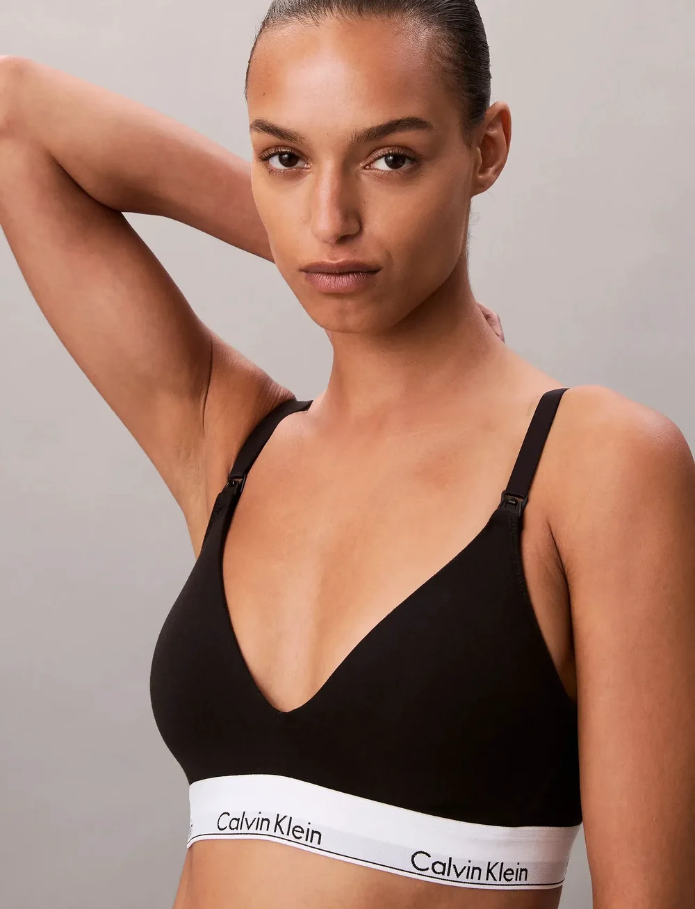 Calvin Klein - MATERNITY LIGHTLY LINED TRIANGLE - pesu ja aluspesu - black - 5