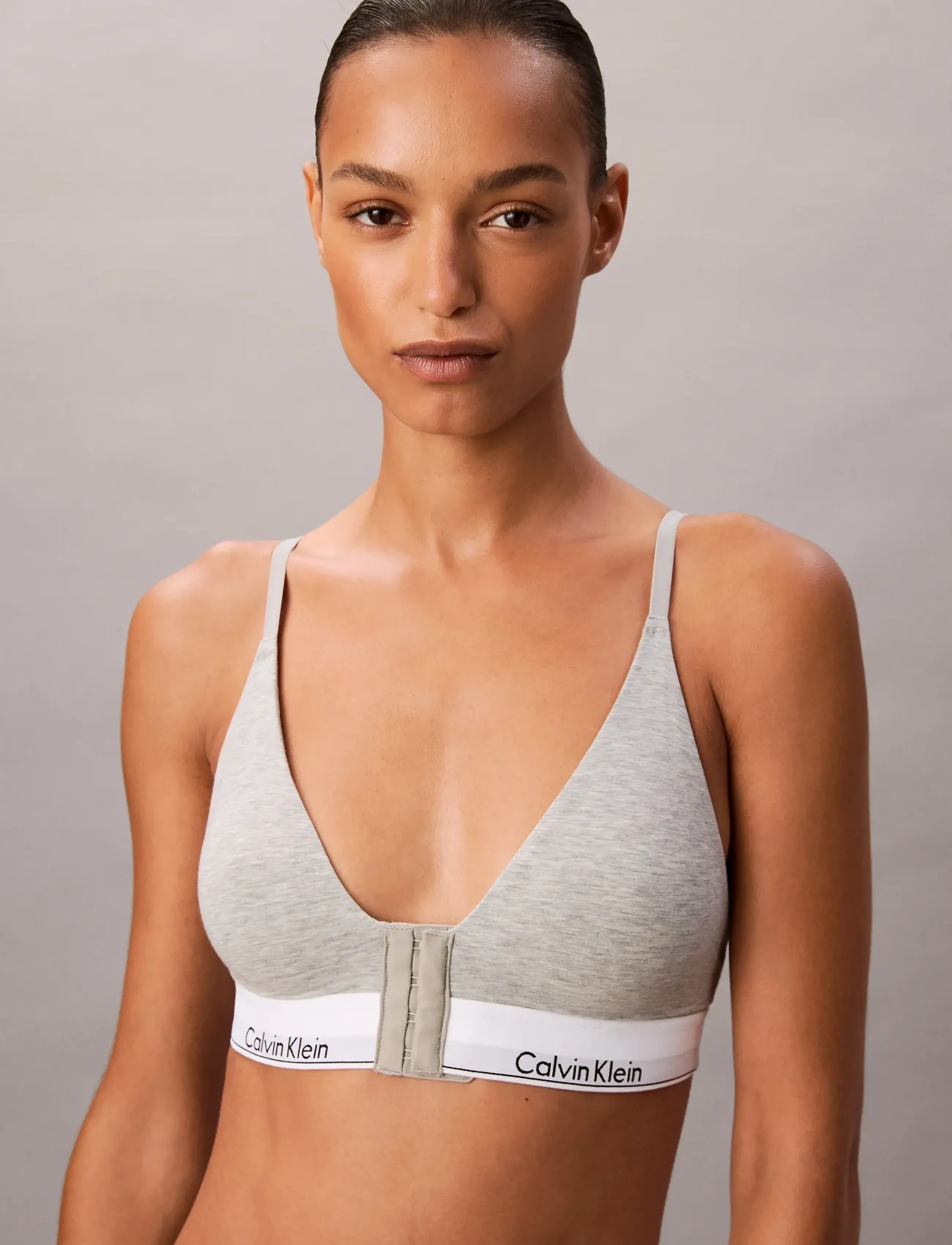 Calvin Klein - LIGHTLY LINED TRIANGLE - rinnahoidja - grey heather - 4