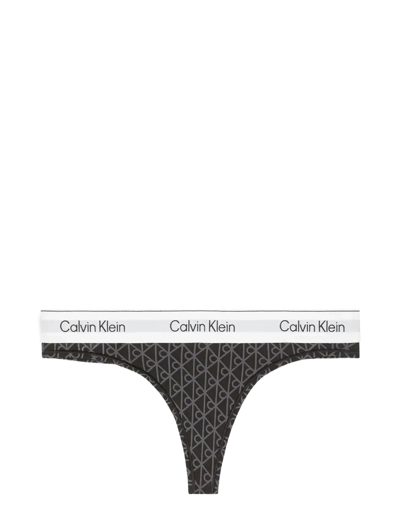 Calvin Klein THONG - Unterwäsche - SEAMLESS EMBLEM+BLACK ASHFORD GRAY / black