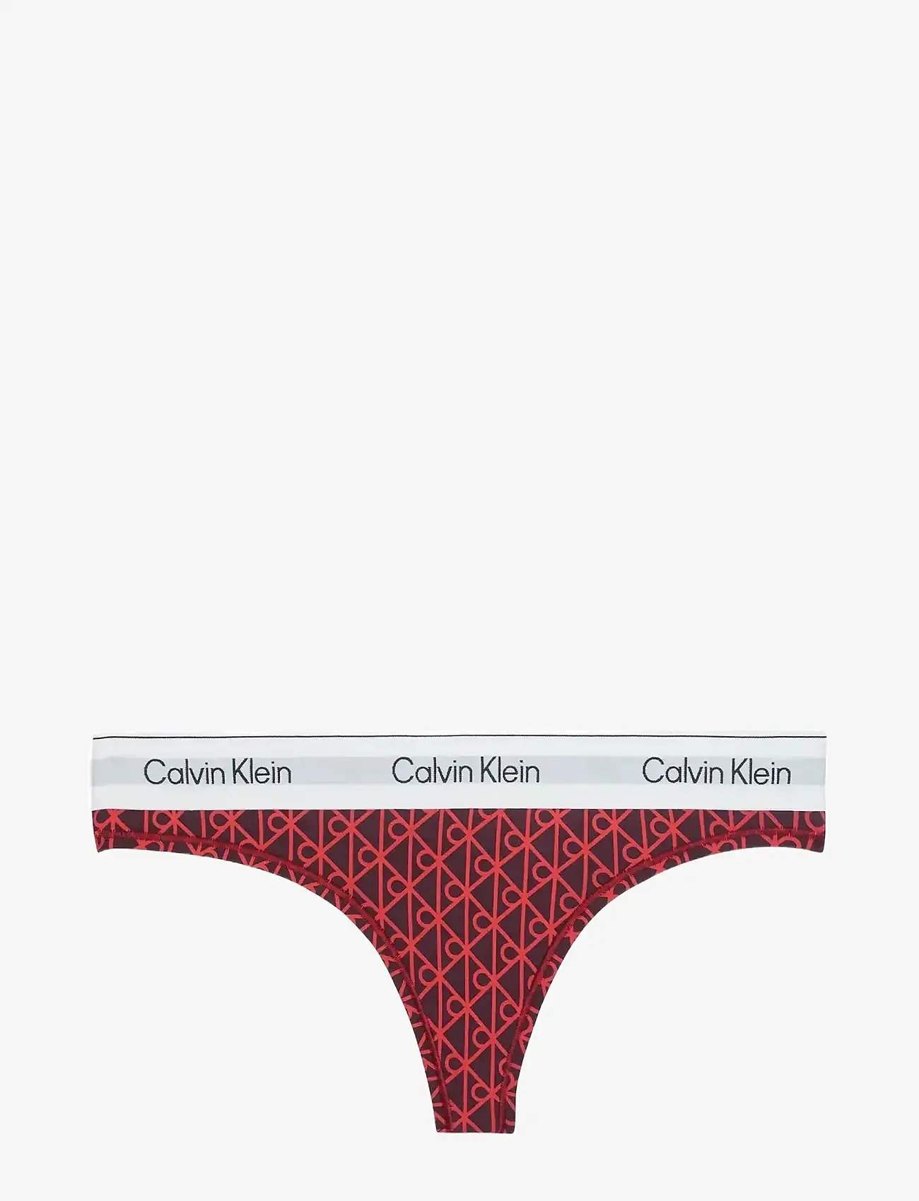 Calvin Klein - THONG - stringtrosor - seamless emblem+dark berry - 1