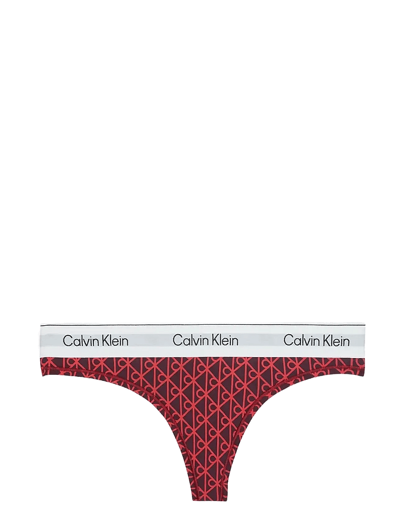 Calvin Klein - THONG - stringtrosor - seamless emblem+dark berry - 1