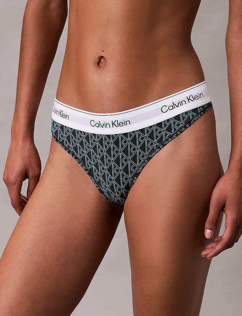 Calvin Klein - THONG - stringit - bijou modern emblem outline+stratif - 3
