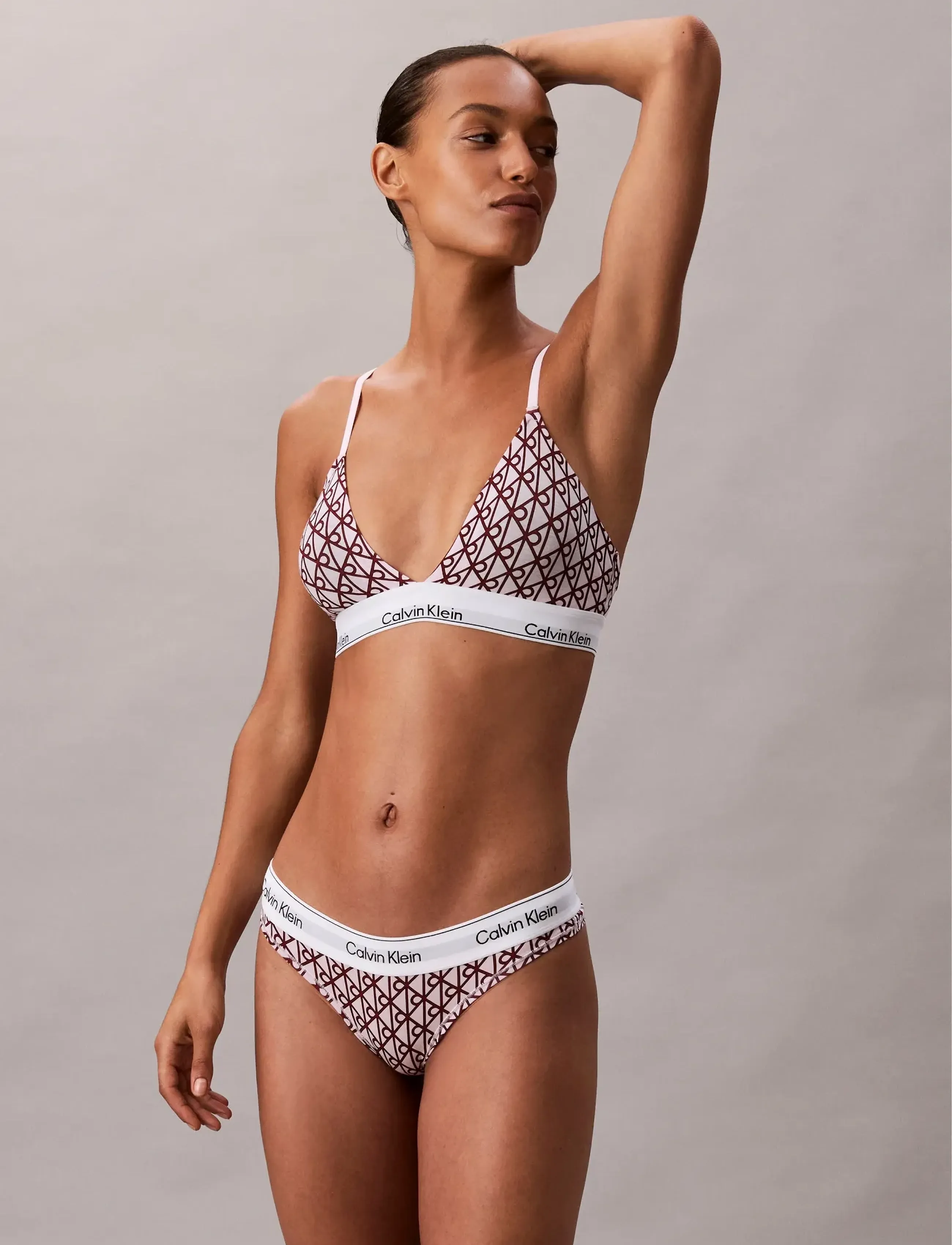 Calvin Klein - THONG - stringtrosor - bijou modern emblem outline+spring - 2