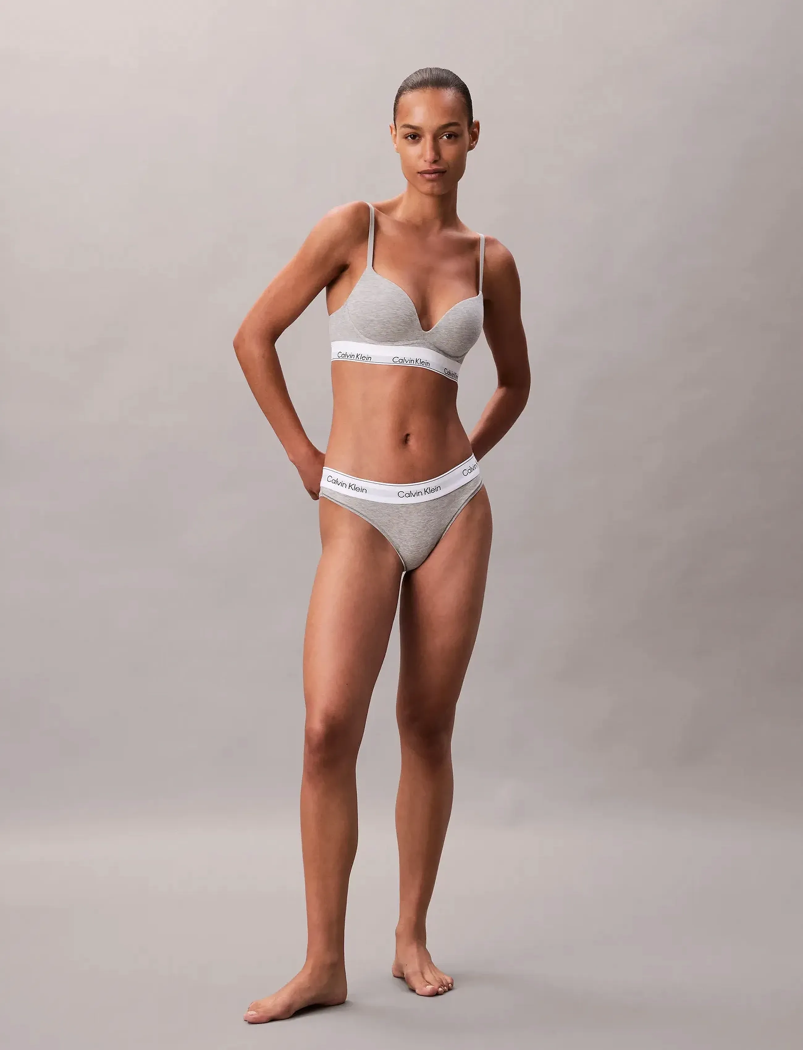 Calvin Klein Brazilian, M, Panties, Grau - Brazilian Frauen