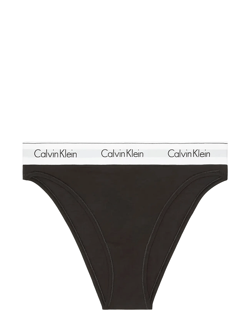 Calvin Klein - HIGH LEG TANGA - midi & maxi slips - black - 1