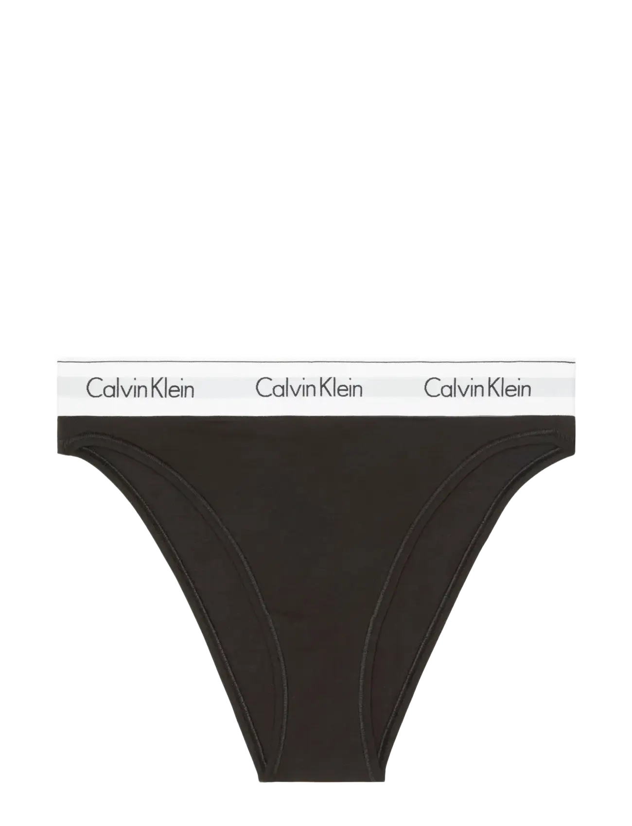 Calvin Klein - HIGH LEG TANGA - midi & maxi slips - black - 1