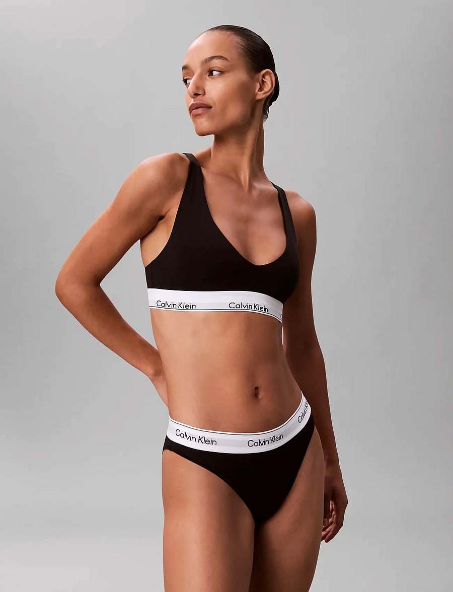 Calvin Klein - HIGH LEG TANGA - midi & maxi trusser - black - 3