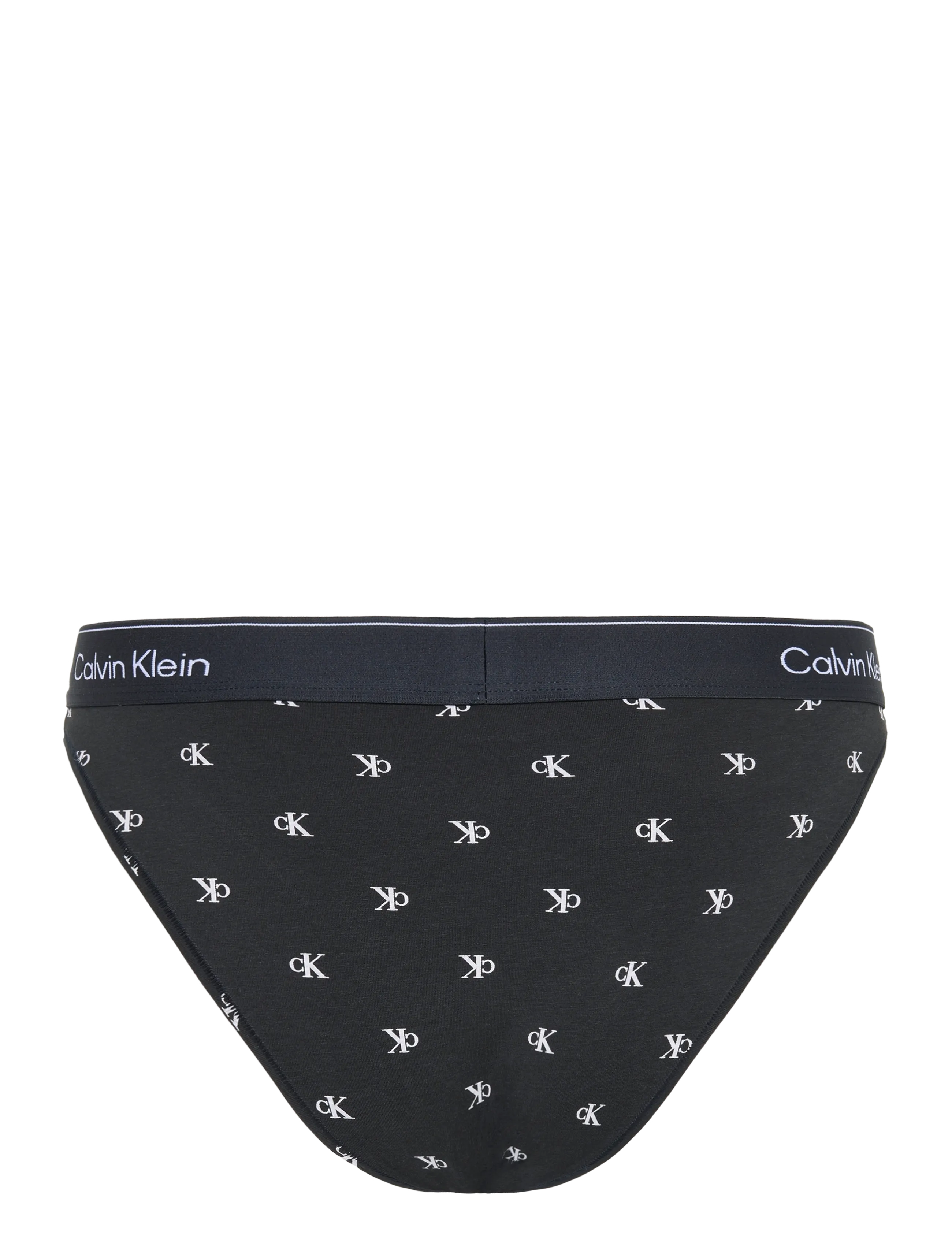 Calvin Klein - HIGH LEG TANGA - midi & maxi trosor - diamond logo black - 2