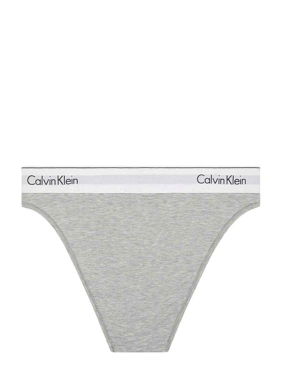 Calvin Klein - HIGH LEG TANGA - midi & maxi briefs - grey heather - 2