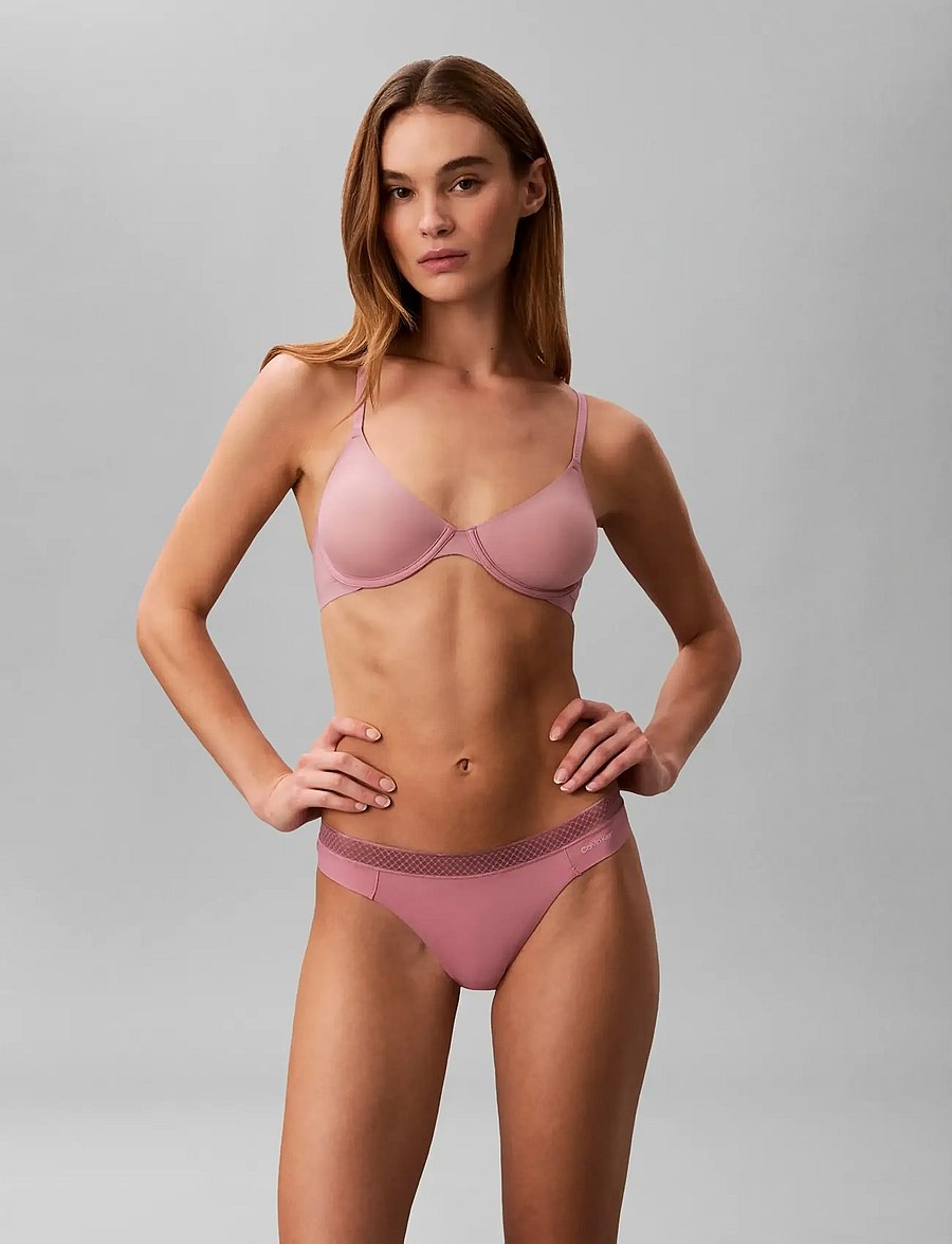 Calvin Klein - UNLINED DEMI - push-up krūšturi - soft mauve - 3