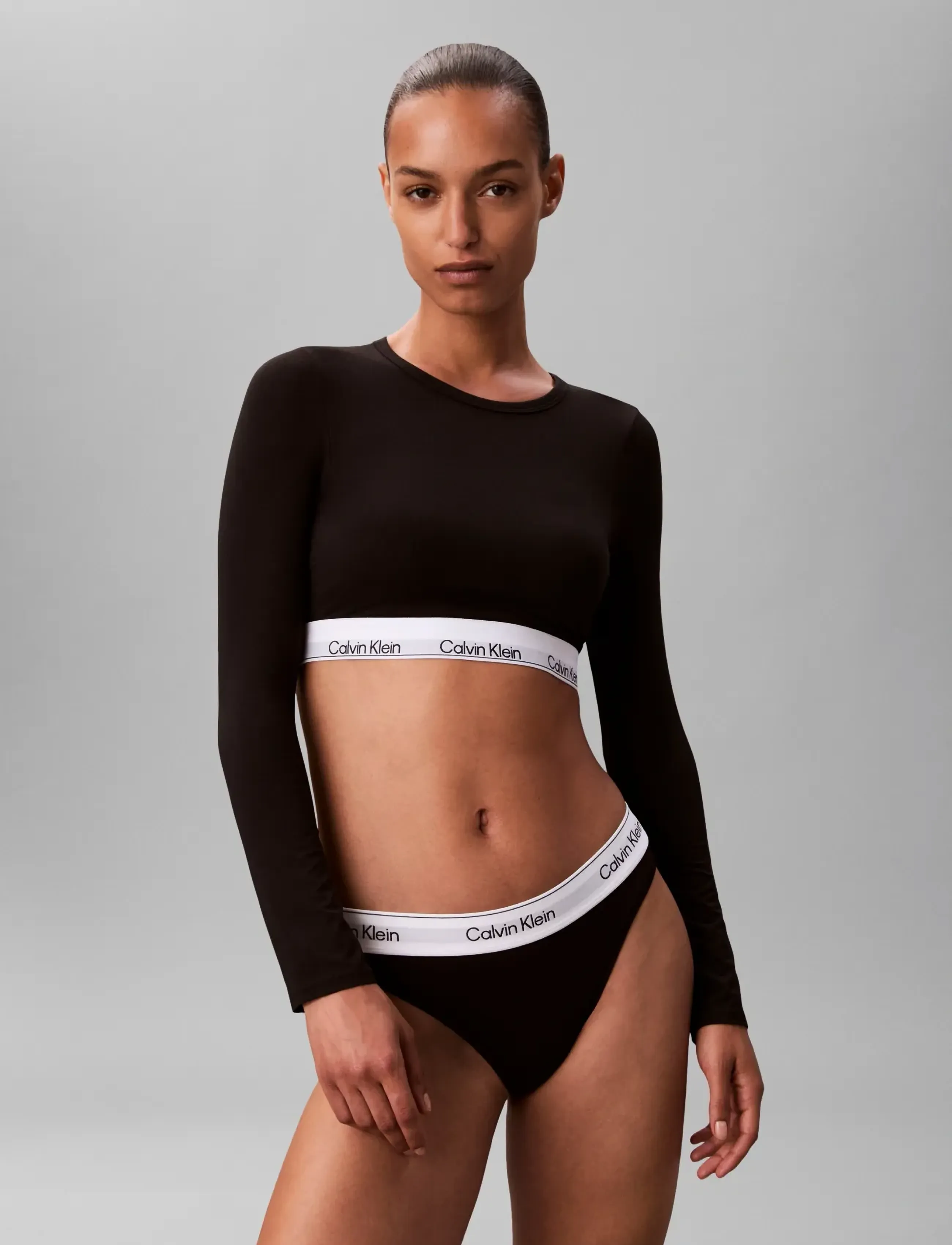 Calvin Klein - LIGHTLY LINED BRALETTE - oberteile - black - 3