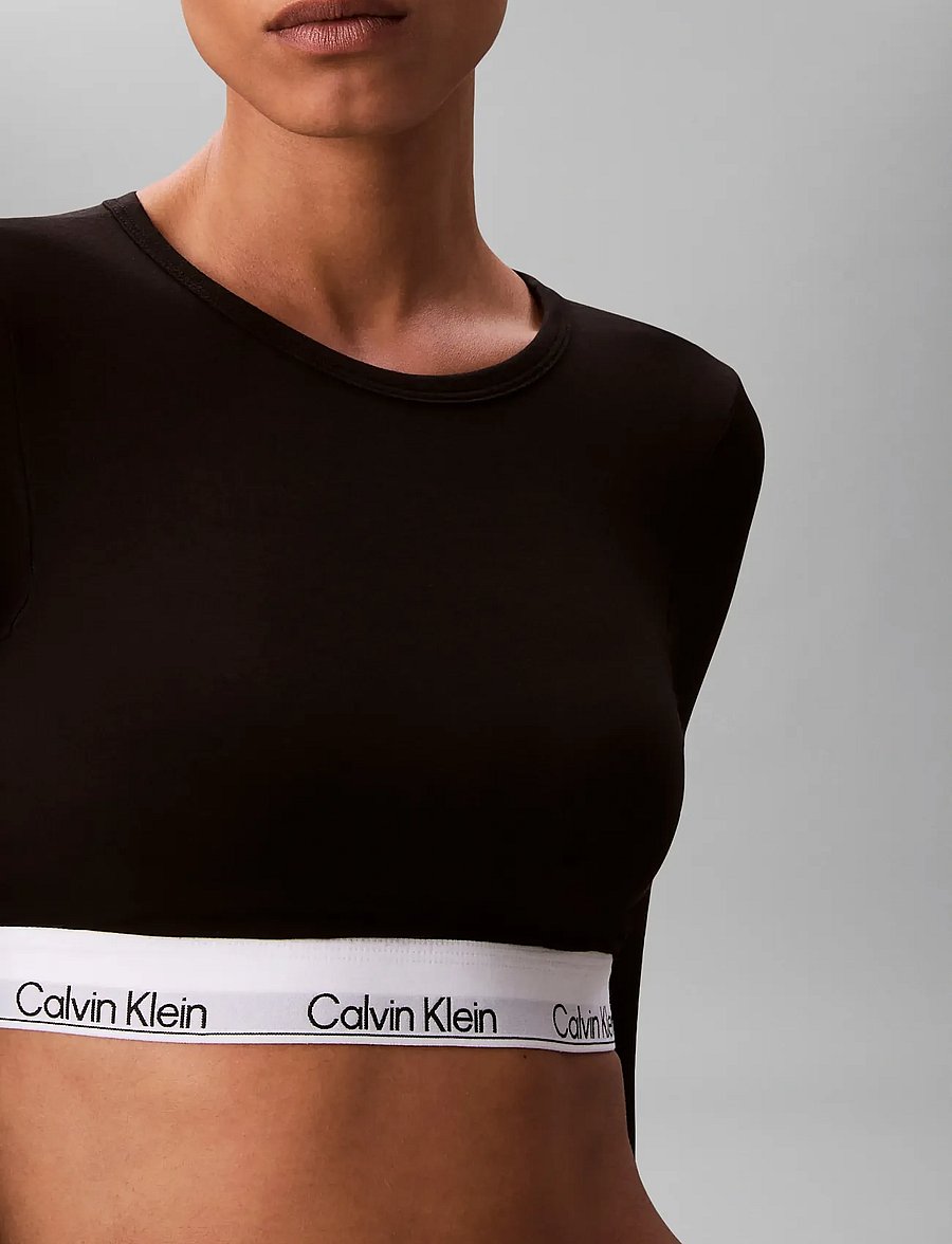 Calvin Klein - LIGHTLY LINED BRALETTE - oberteile - black - 4