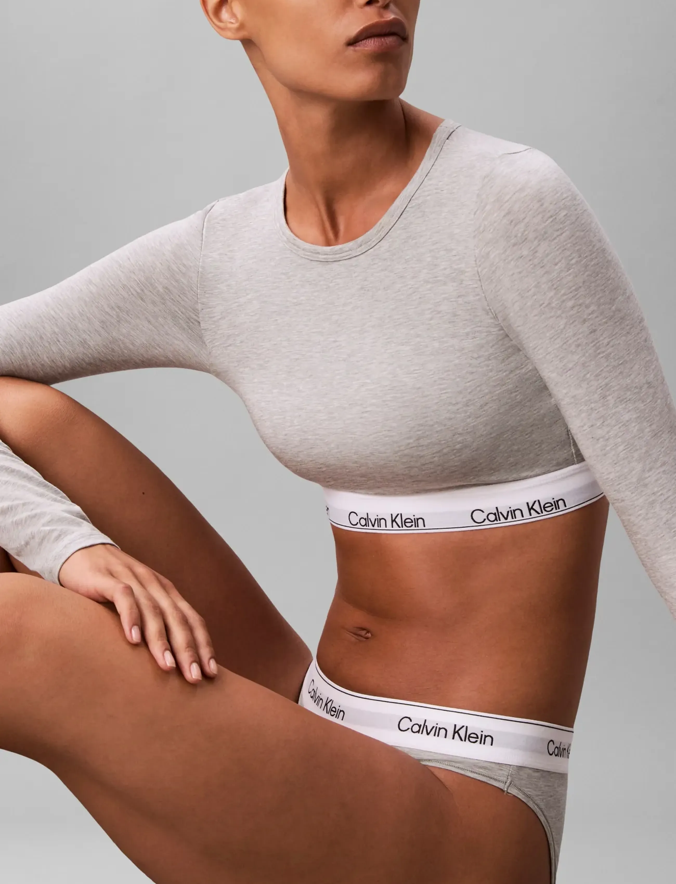 Calvin Klein - LIGHTLY LINED BRALETTE - grey heather - 5