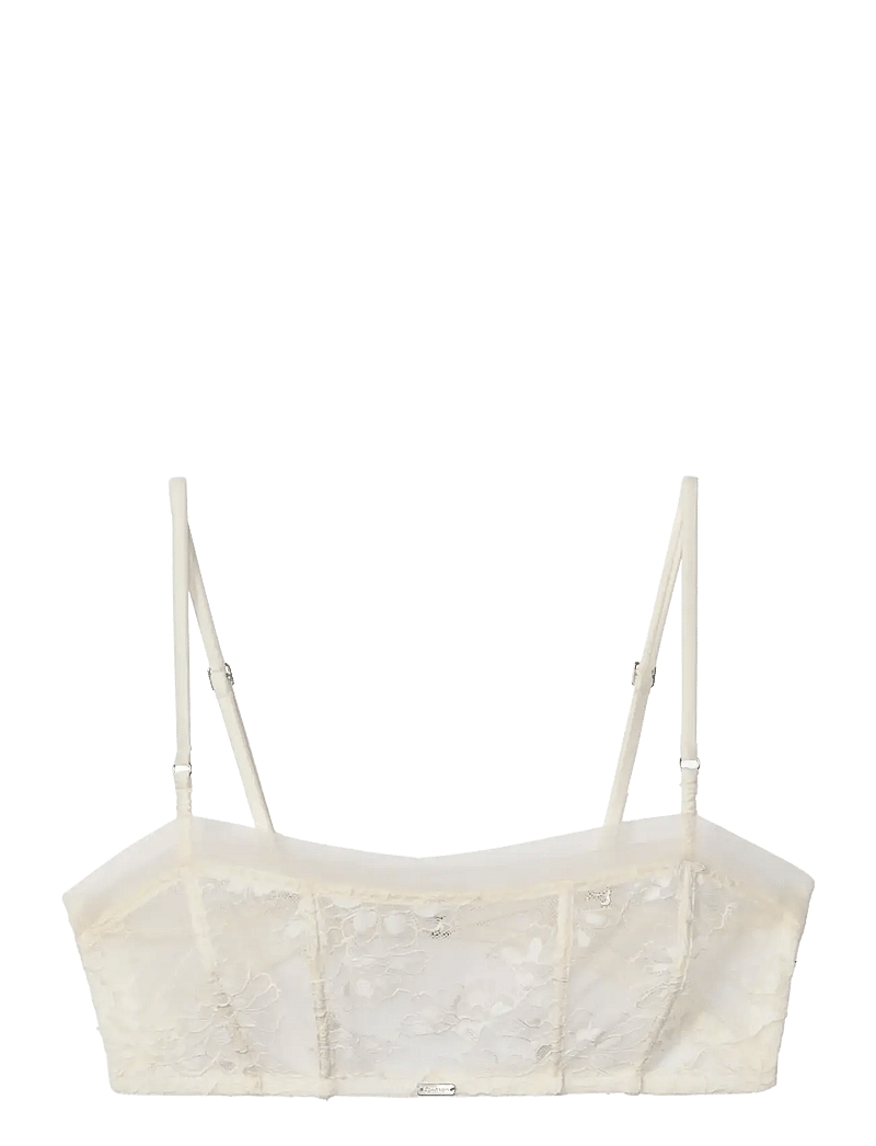 Calvin Klein - UNLINED BANDEAU - bralette - antique white - 1
