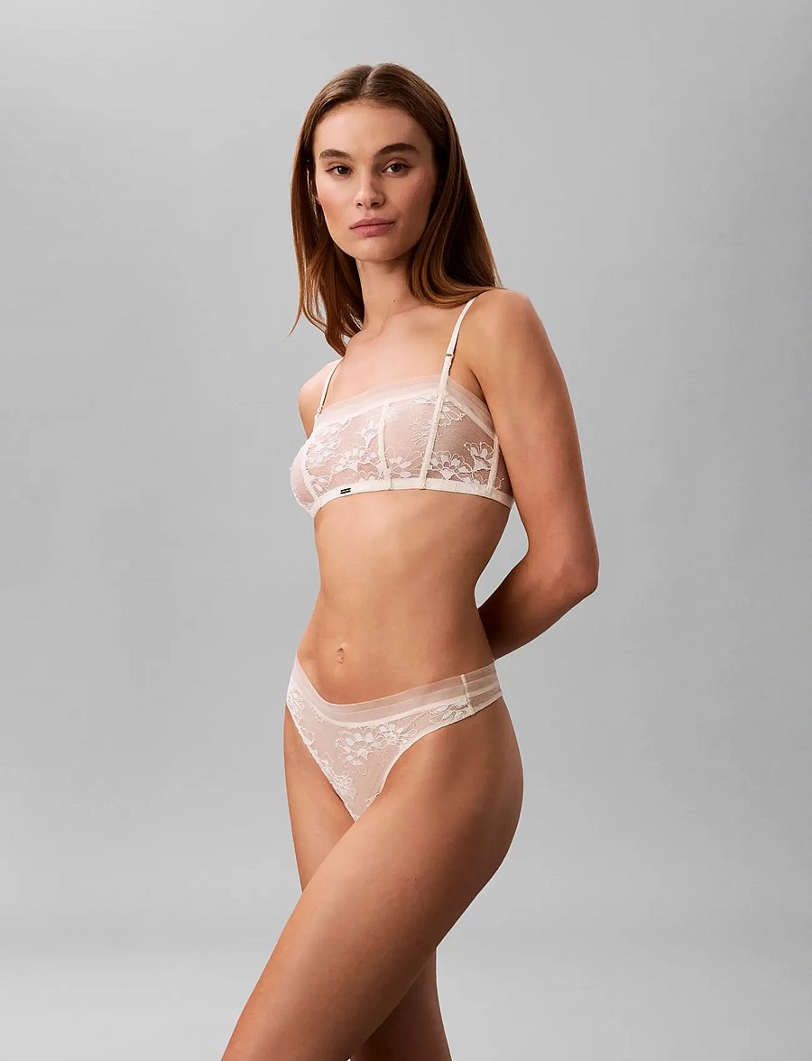 Calvin Klein - UNLINED BANDEAU - antique white - 3